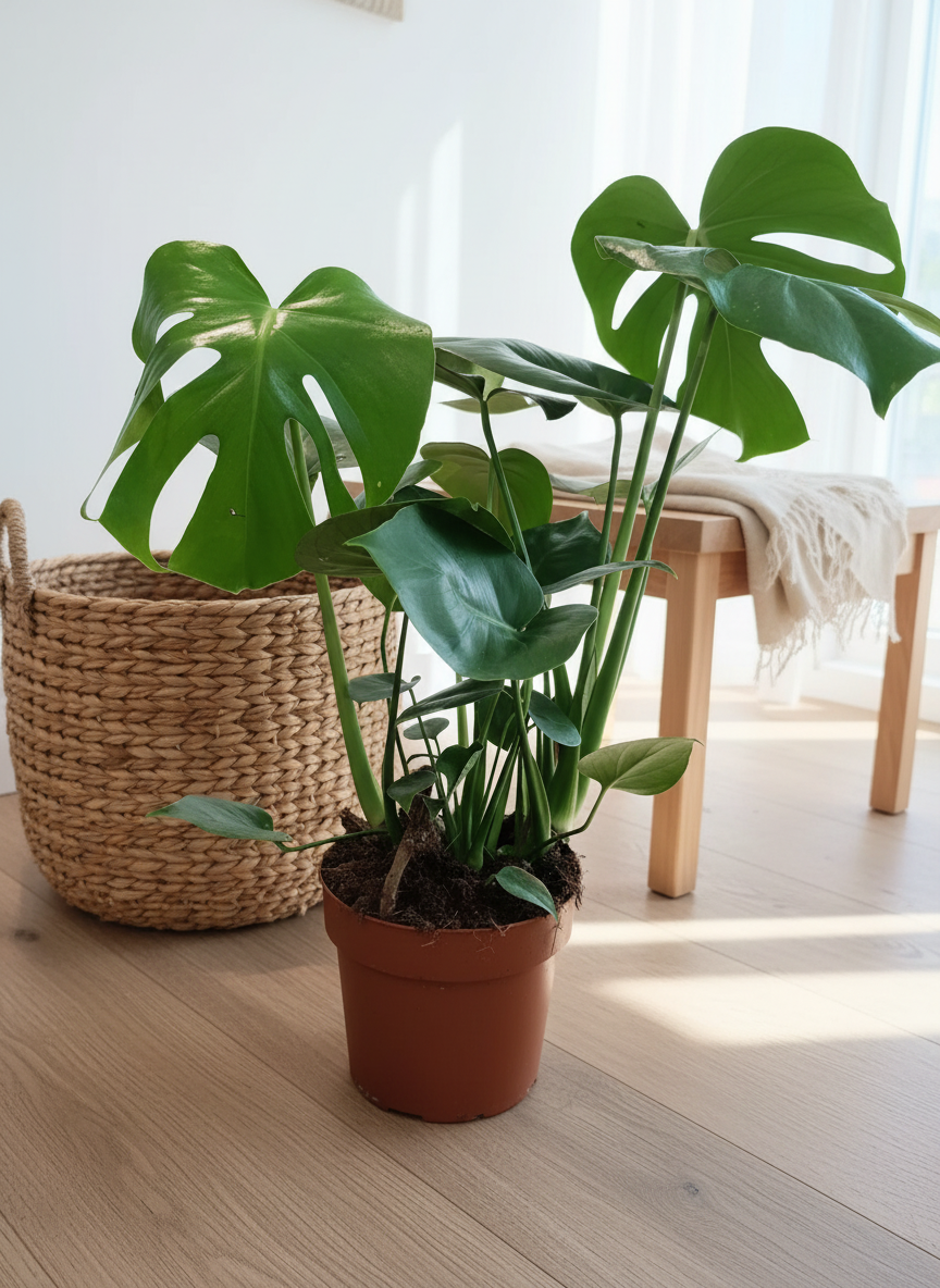 Monstera Deliciosa | 60cm Swiss Cheese Plant in 17cm Pot