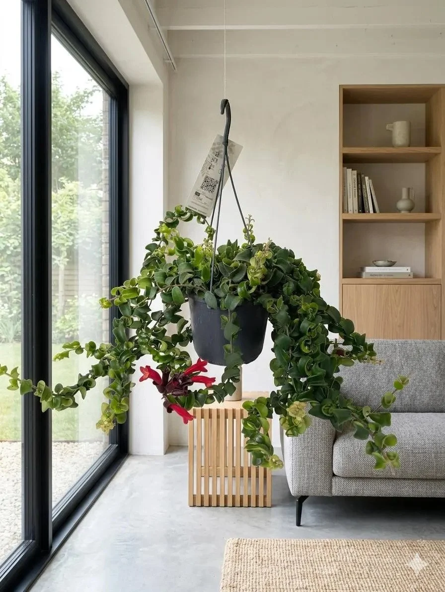 Aeschynanthus Lipstick Plant | Red Flowering Hanging Houseplant