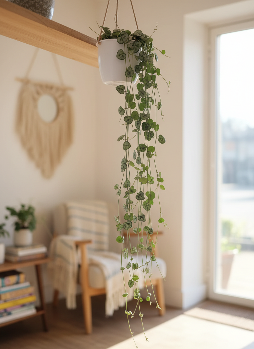 String of Hearts Plant | 12cm Hanging Pot