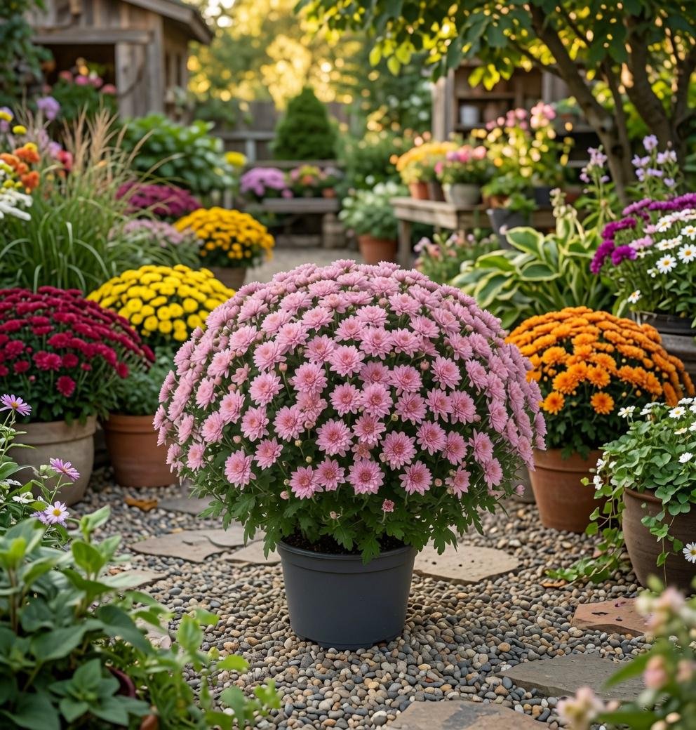Chrysanthemum Garden Mums (3L Pot) - Choice of Mixed Colours