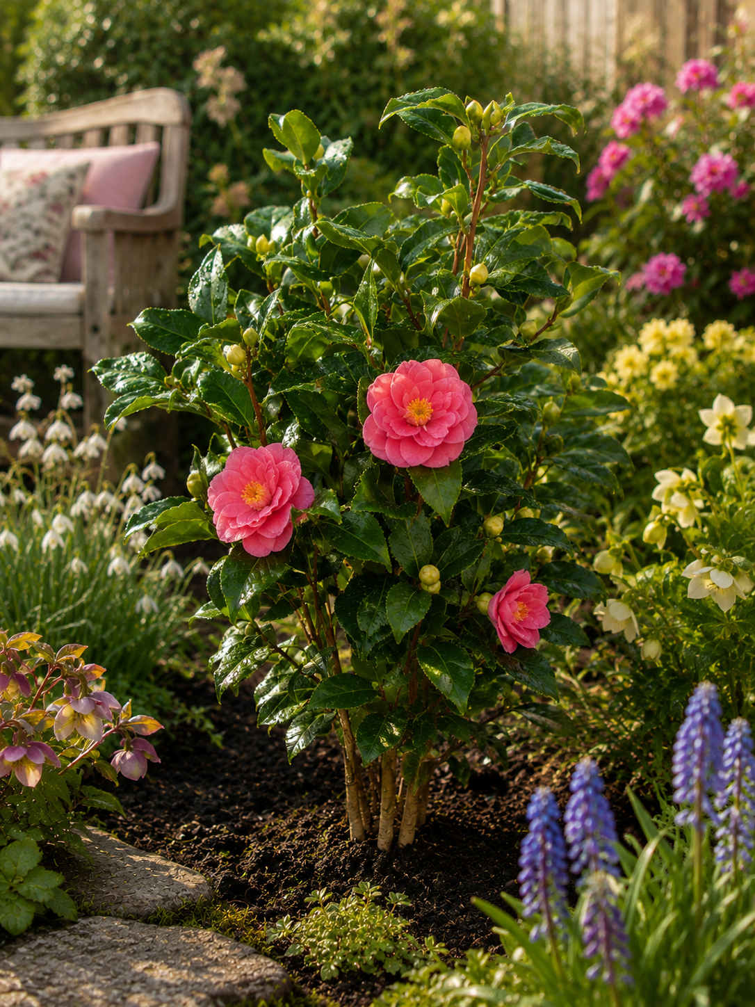 Camellia Evergreen Shrub 2 - Pink.png