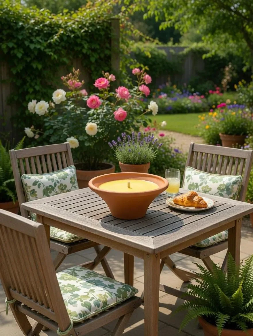 Terracotta Citronella Candle