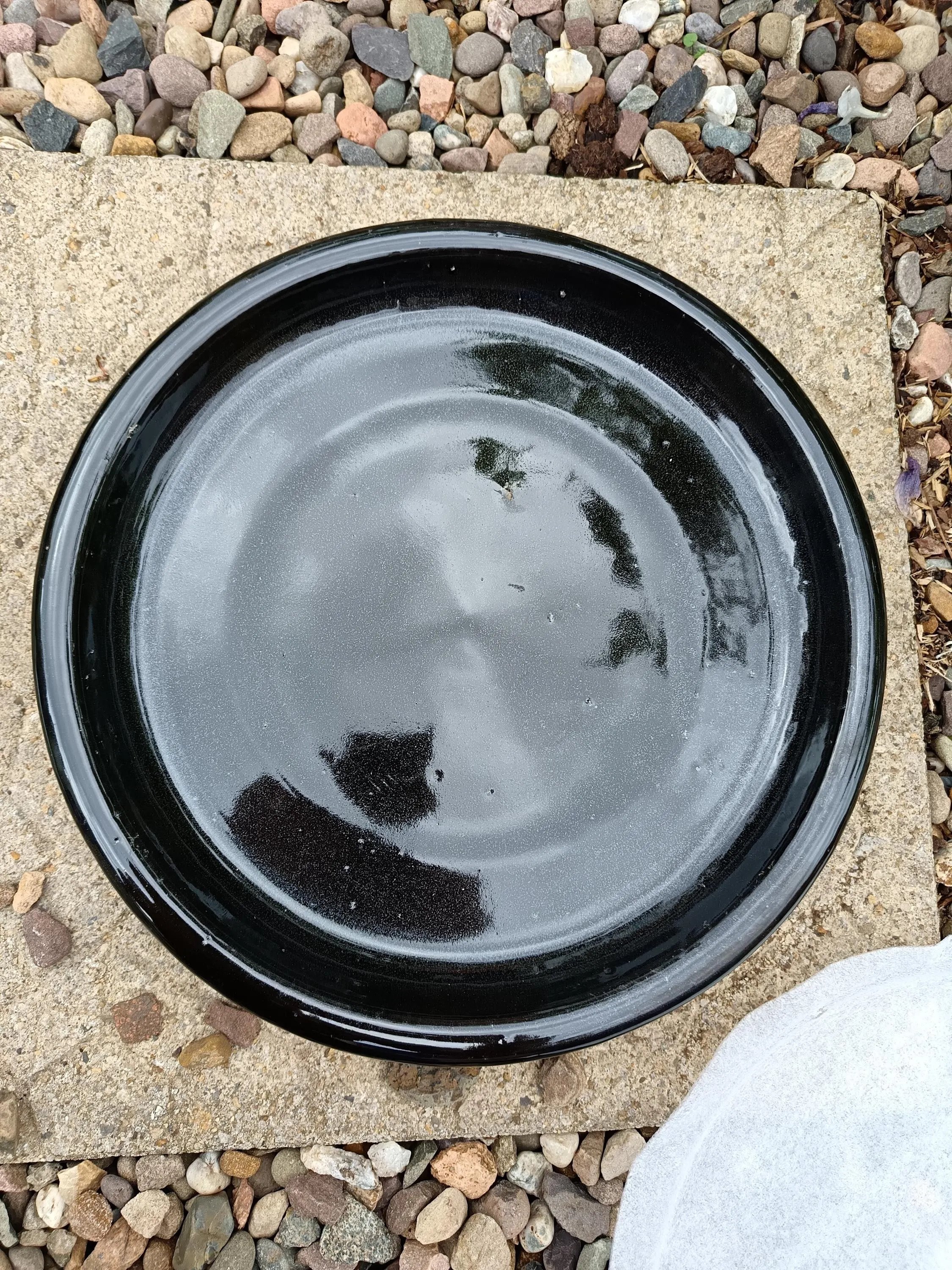 Black Ceramic Plant Saucer | Various Sizes | Indoor & Outdoor Drip Tray