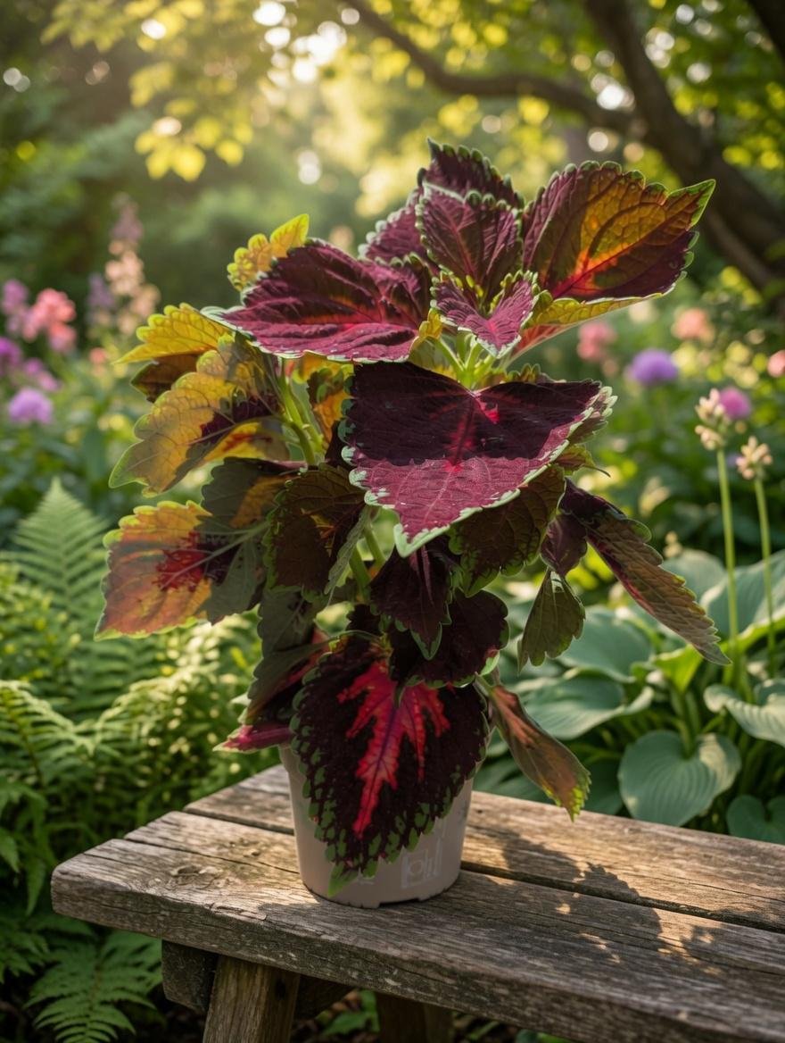 Live Coleus Plant (12cm Pot) - Colorful Foliage Houseplant