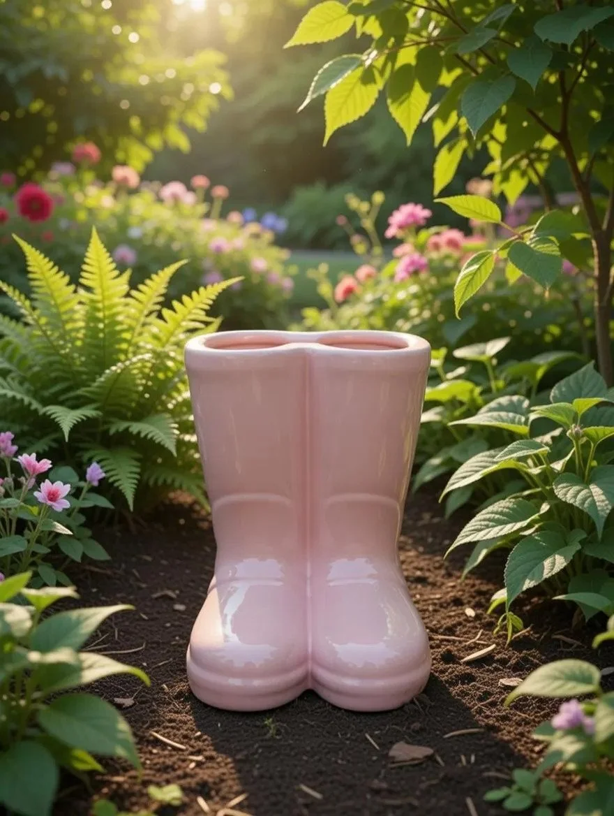 Ceramic Wellington Boots Garden Ornament  | Multiple Colours Available