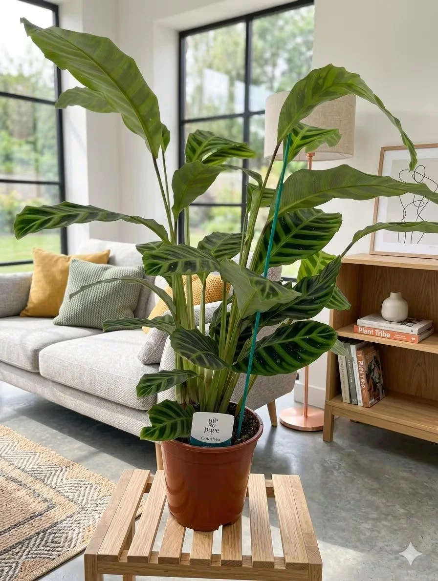 Calathea Zebrina | 70cm Tall Indoor Plant in 19cm Pot