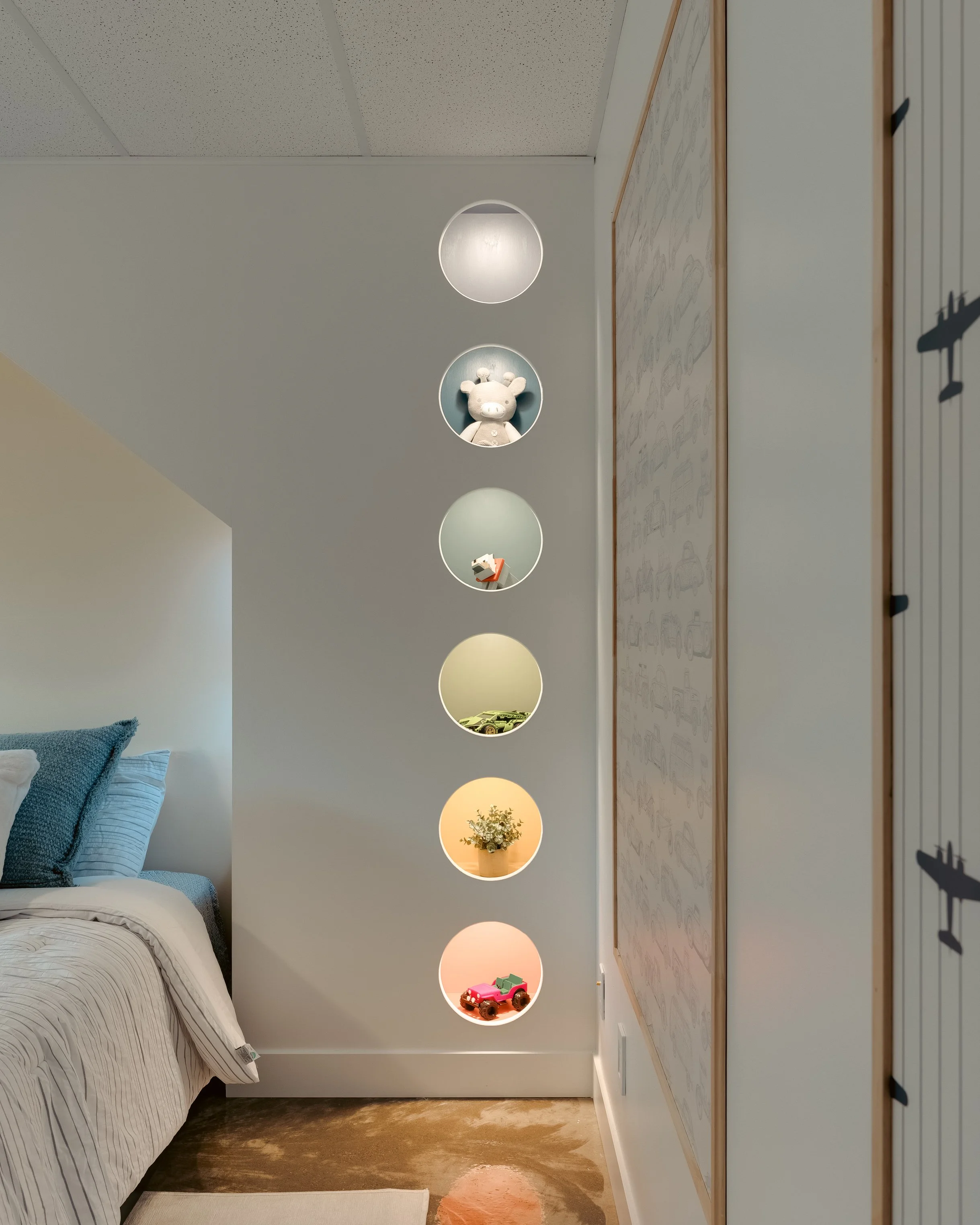 Papier peint, chambre d'entant coloré