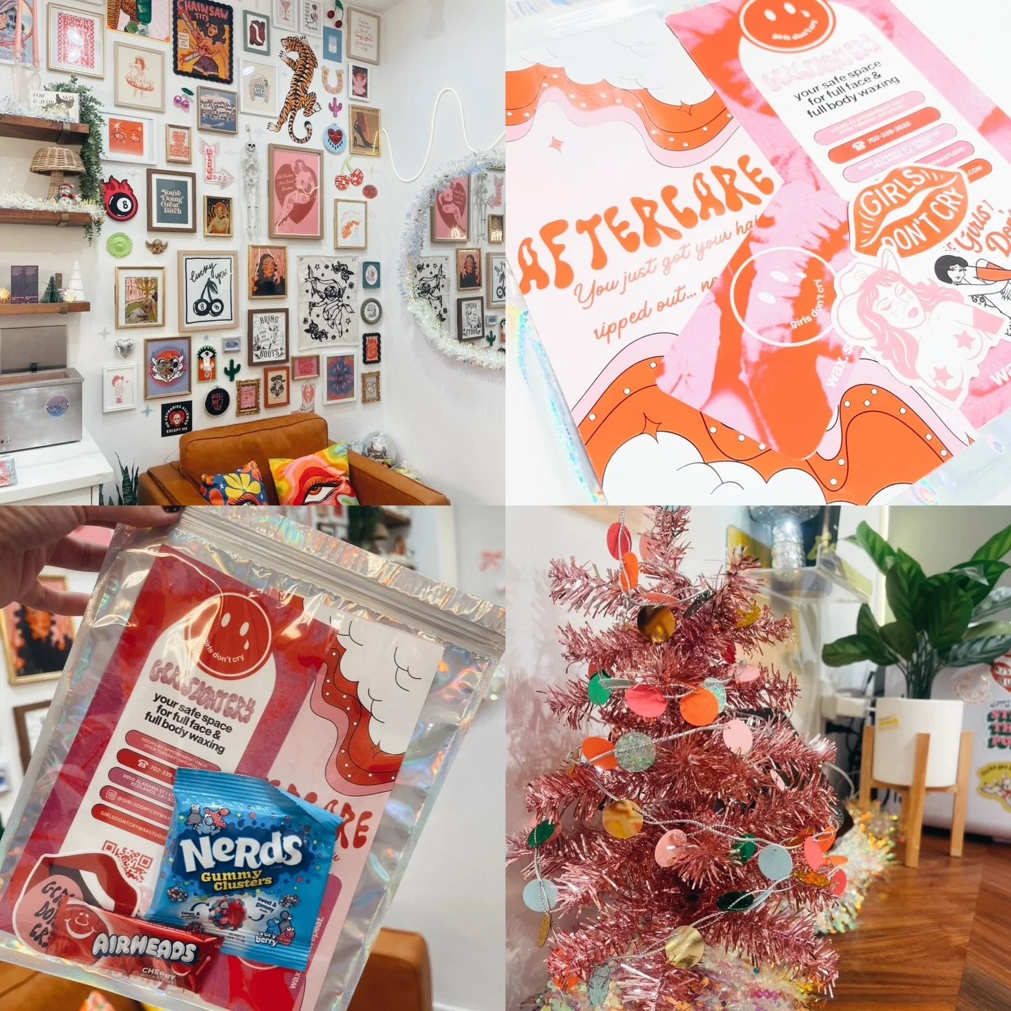 Holidays have hit the studio 🎄❄️🎅🏼

This year I wanted to do something special for my clients, so every client who visits in December will get a holiday goodie bags! Filled with aftercare info, new stickers and candy! A little treat to show how th