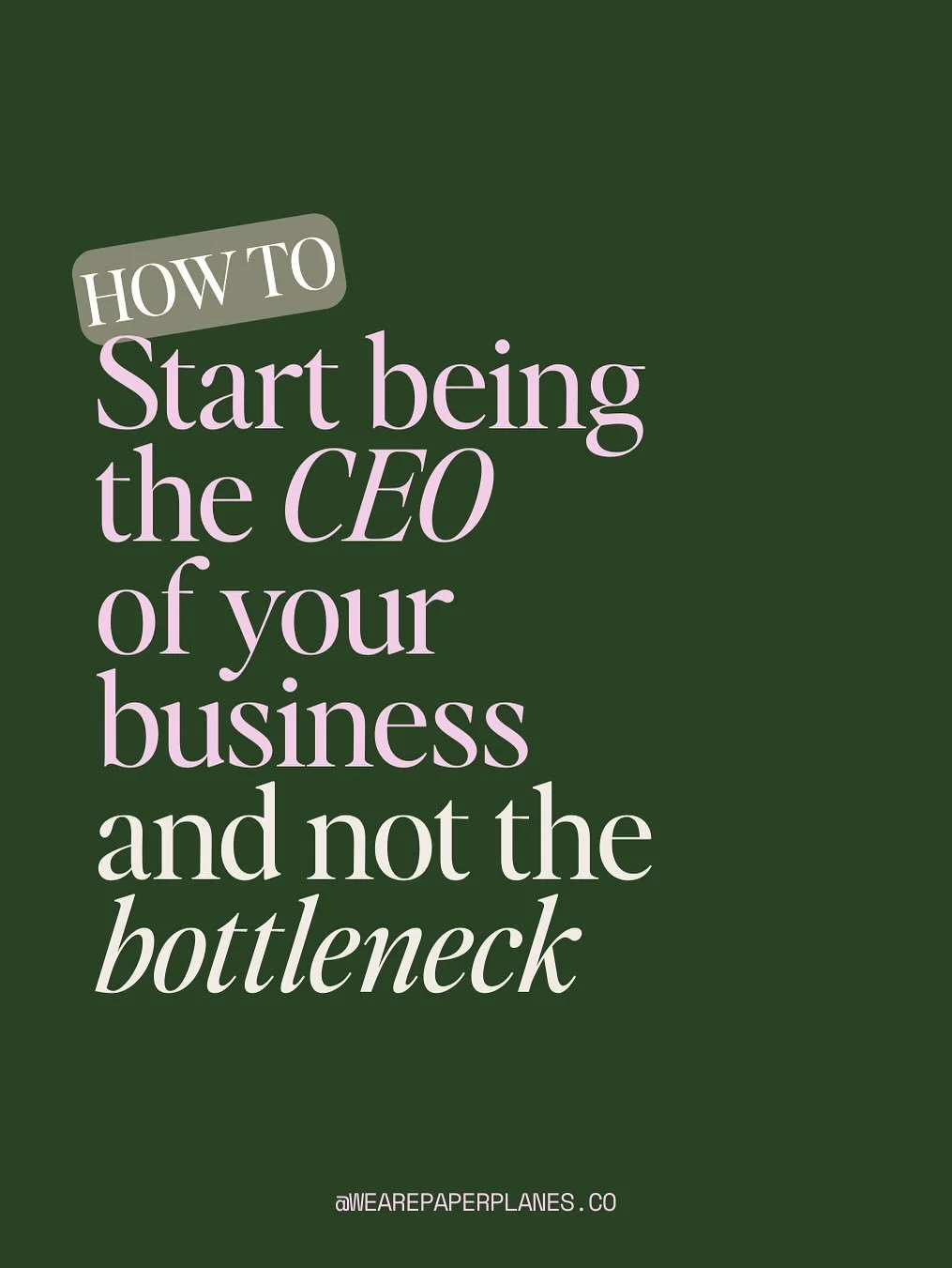 If your business can&rsquo;t run without you&hellip; you don&rsquo;t own a business.
You own a very stressful job.

✨ Want the full step-by-step?
Grab How to Scale in 90 Days: A Step-by-Step Guide free via the link in bio.
