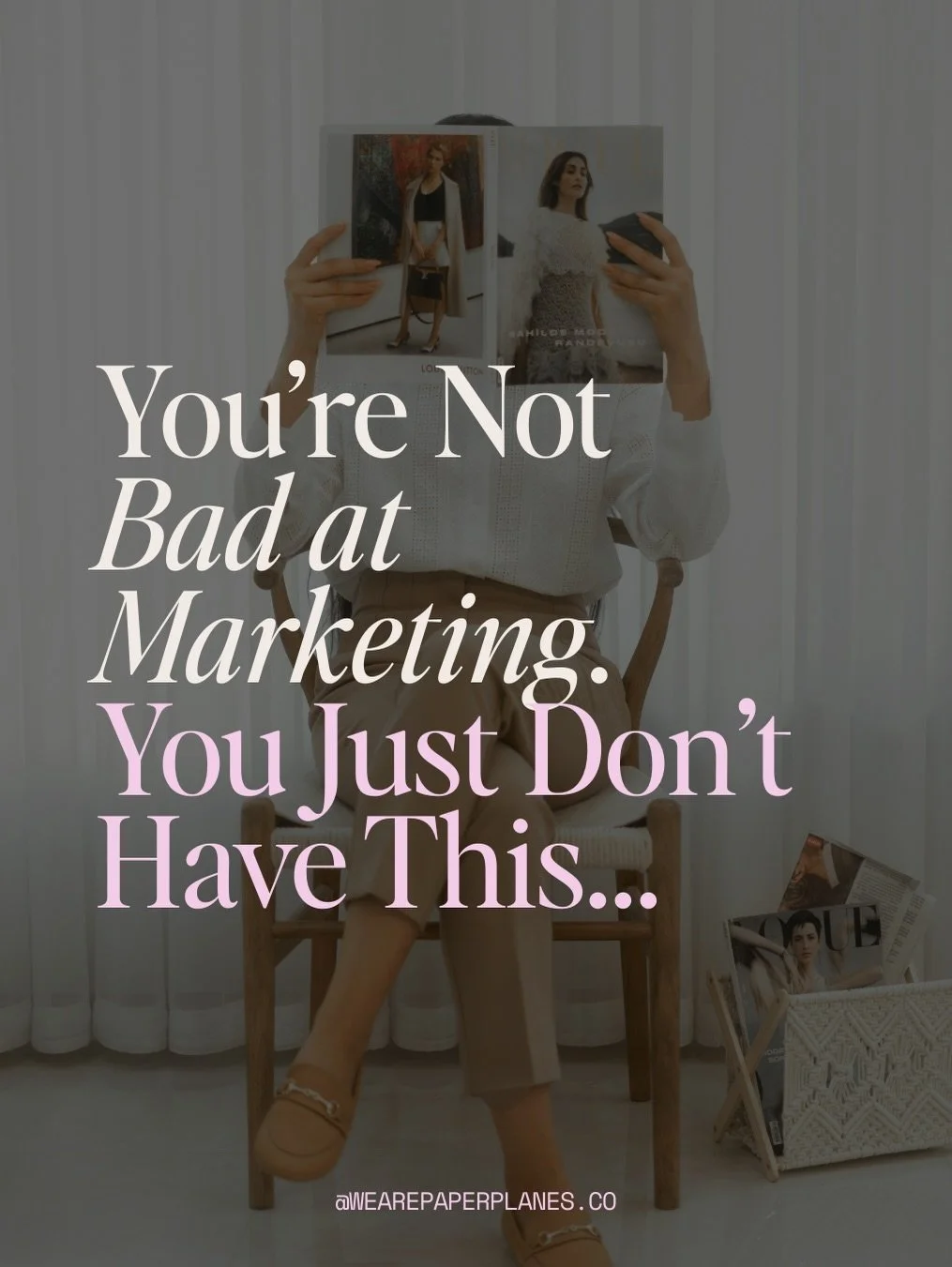 Stop throwing spaghetti at the wall and hope it sticks.

We&rsquo;re obsessed with helping female founders nail this foundational piece of work.

Comment &ldquo;BRAND&rdquo; to find out more. ✈️
