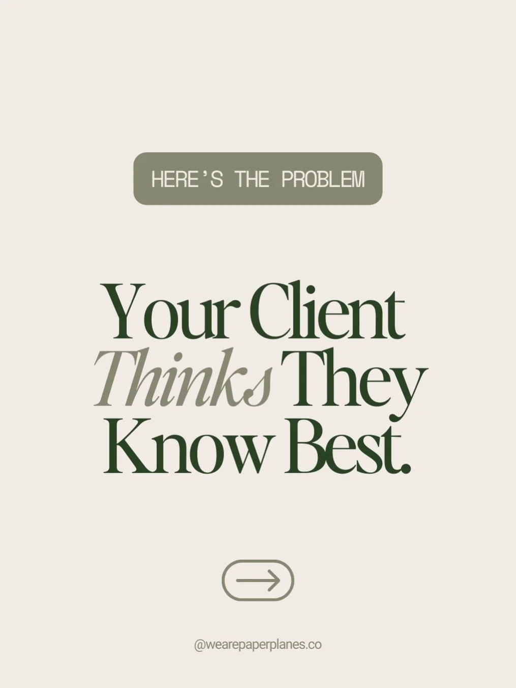 We know, we know.
&ldquo;The client is always right.&rdquo;
Except&hellip;newsflash&hellip;they&rsquo;re not.

Luxury travel is one of the most content-saturated industries in the world. And so, you are up against it.

Swipe for our real talk on the 