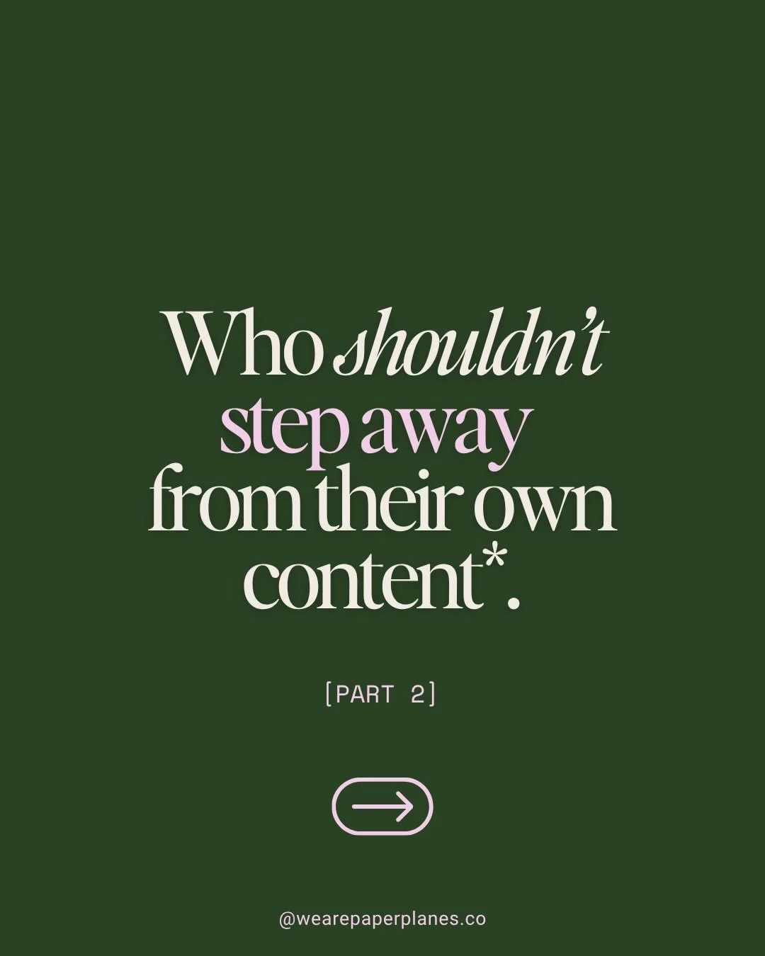 Part 2. Who shouldn&rsquo;t outsource their content?

There are two types of clients who don&rsquo;t need our frequent flyer marketing partnership&hellip;yet. ✈️