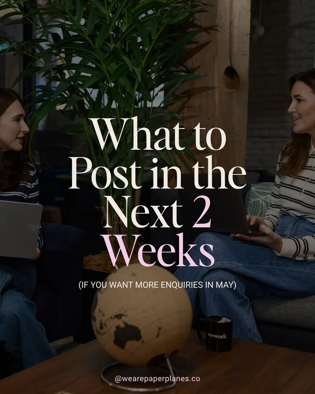 Want more enquiries next month? Steal our 2-week posting plan.

Just 3 strategic posts per week and you&rsquo;ve got this. 🫶

Comment &ldquo;playbook&rdquo; and we&rsquo;ll send you our full Instagram blueprint. 

Have a great weekend. 🥂

PP ✈️