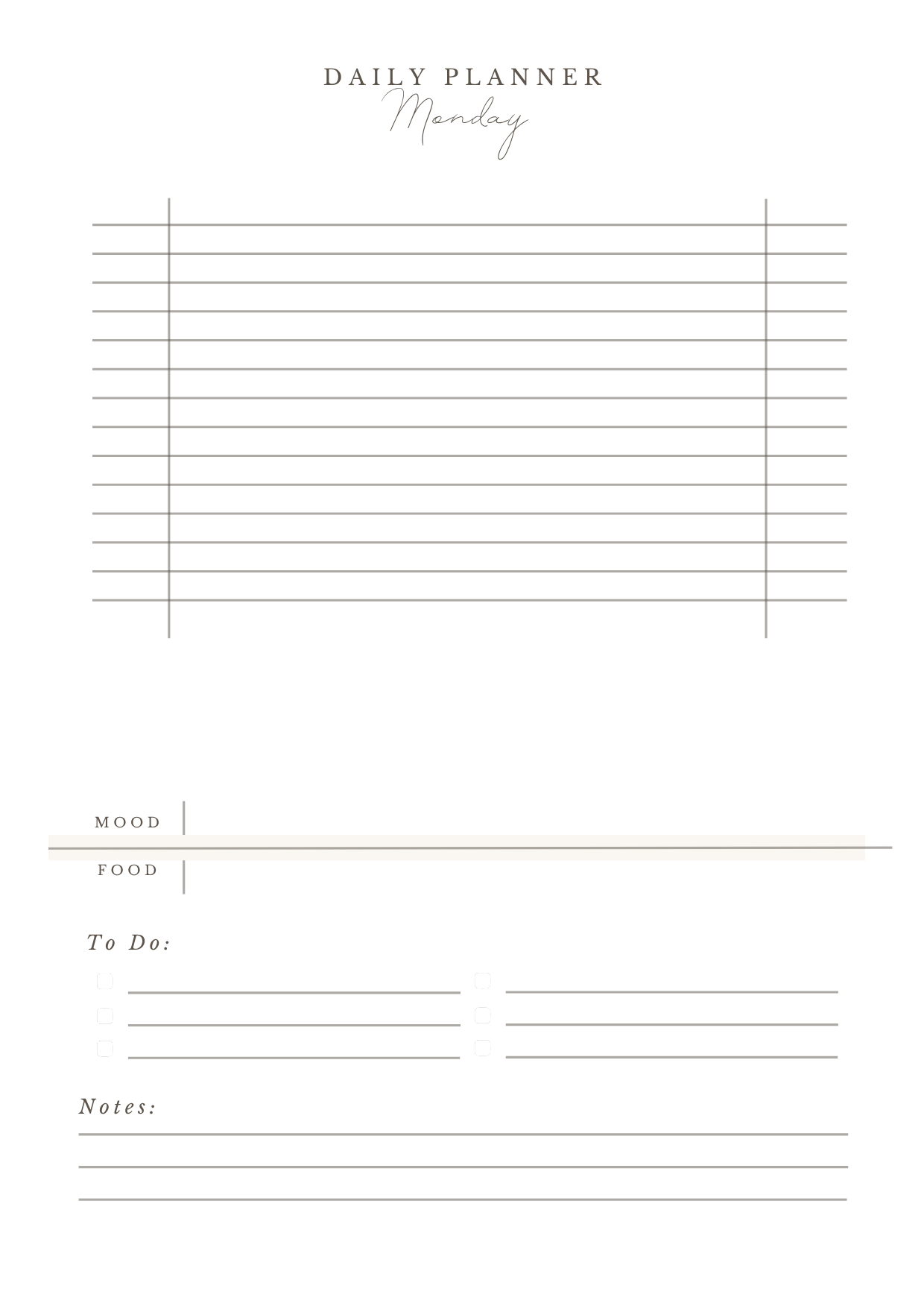 Daily planner - elanova