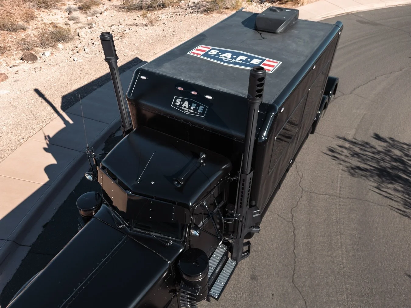 Stand firm where God planned you on purpose. Every season is training you for what&rsquo;s ahead. 💪

#droneshots #thesaferig #rigofinstagram #trucks #customrig