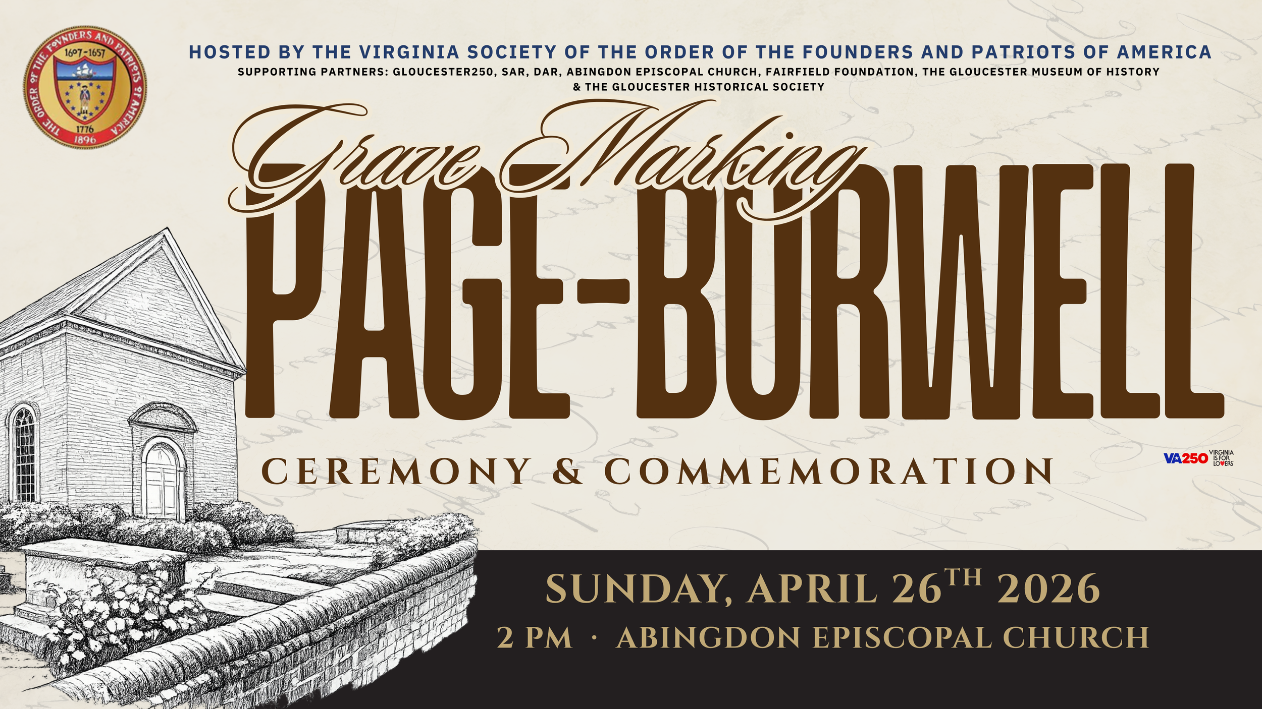 Grave Marking Ceremony & Commemoration of the Page & Burwell Families