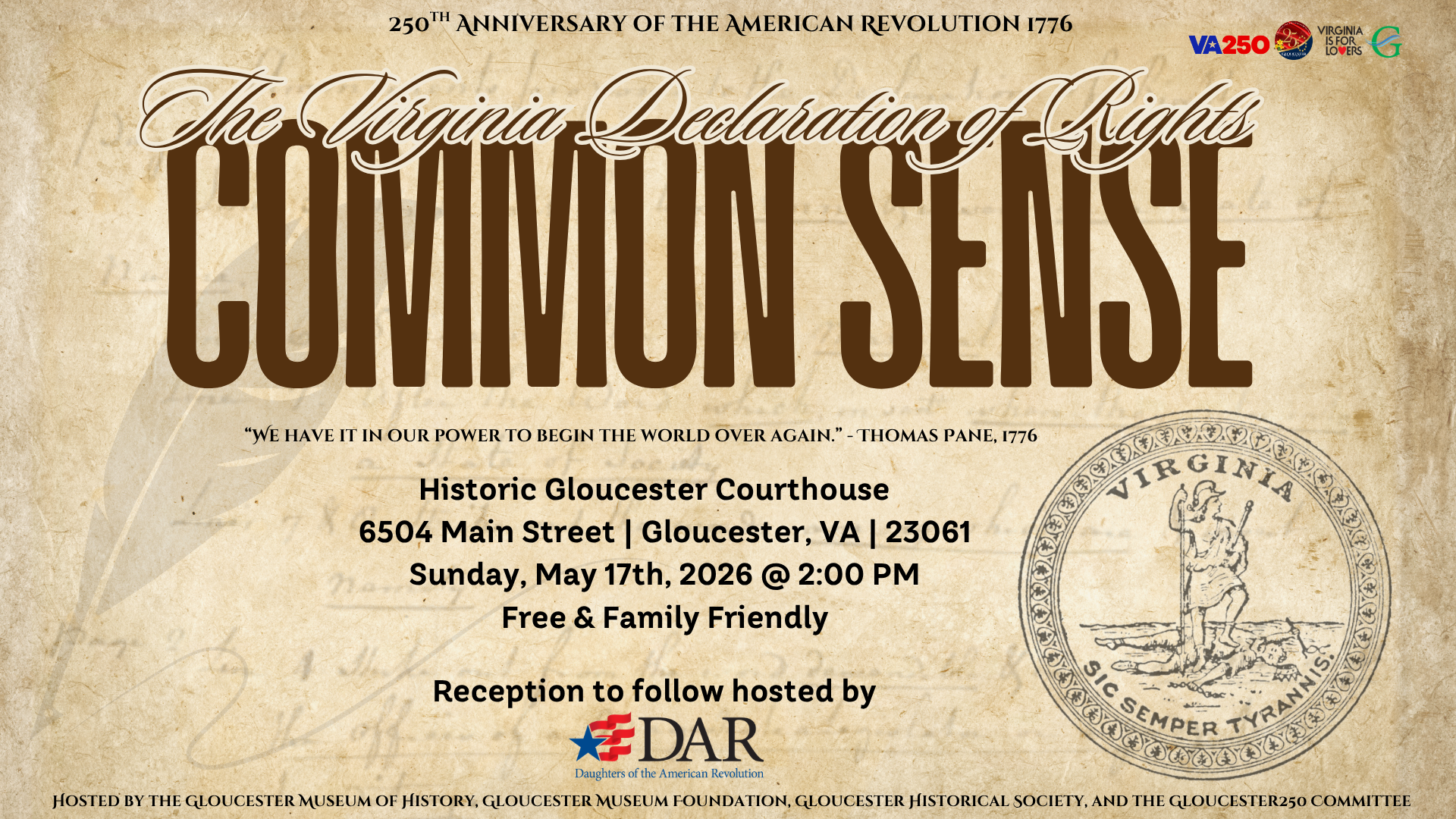 Common Sense: The Virginia Declaration of Rights