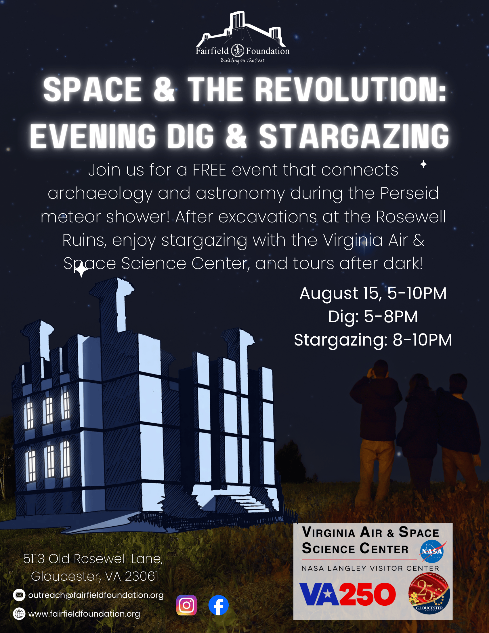 Space & The Revolution: Evening Dig & Stargazing