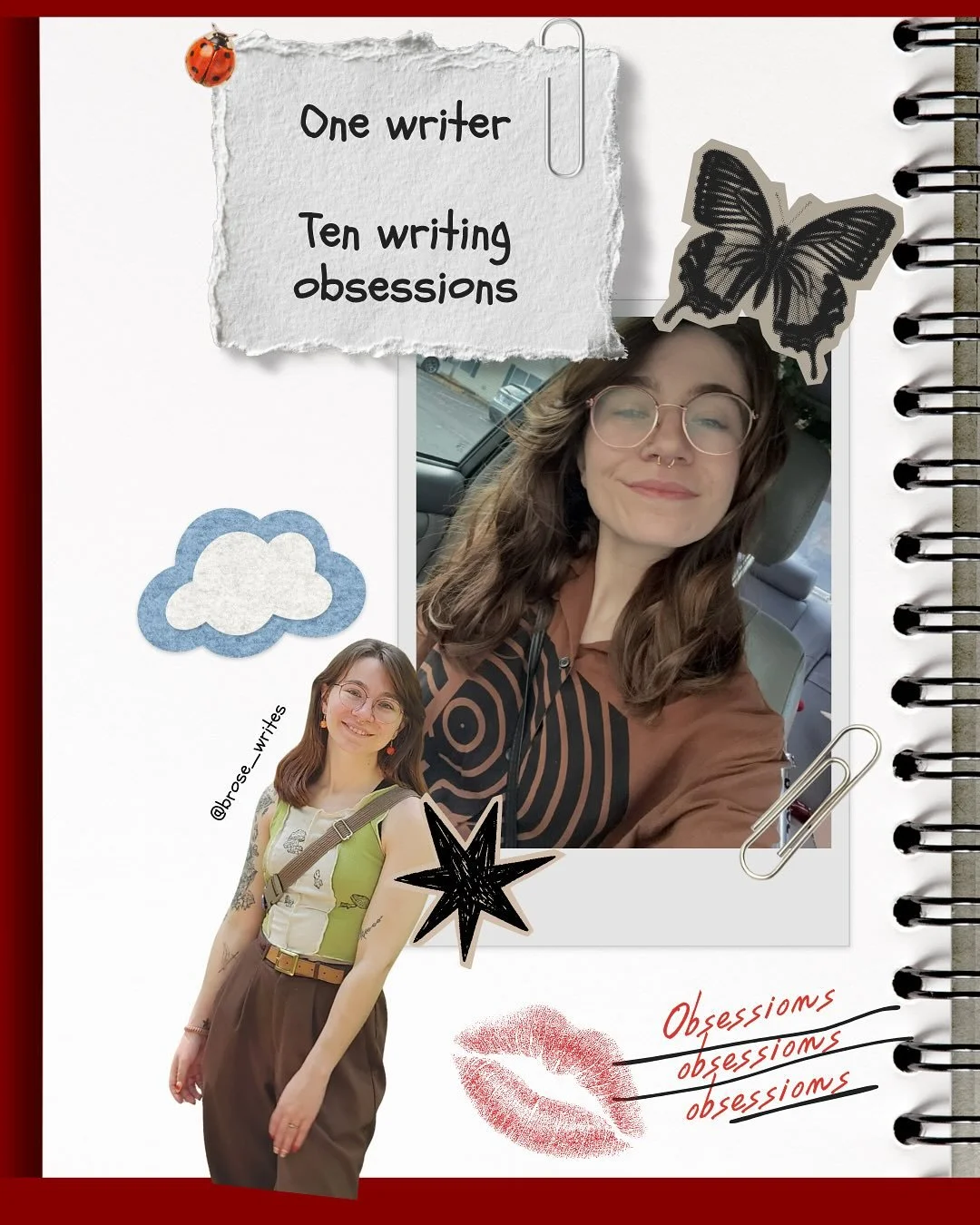 One writer &amp; My ten writing obsessions! Angst, Yearning, and Sapphics, oh my! 

I&rsquo;ve been trying to wrap my mind around what my process really looks like as I dive into my current WIP, and I&rsquo;ve realized it&rsquo;s a truly creative and