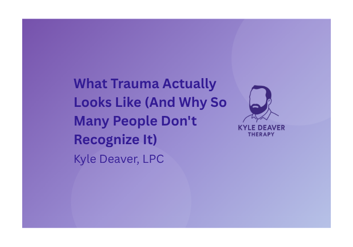 What Trauma Actually Looks Like (And Why So Many People Don't Recognize It)