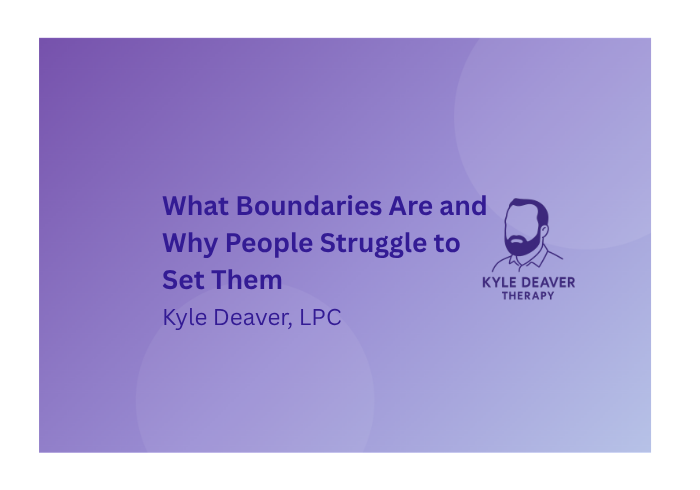 What Boundaries Are and Why People Struggle to Set Them