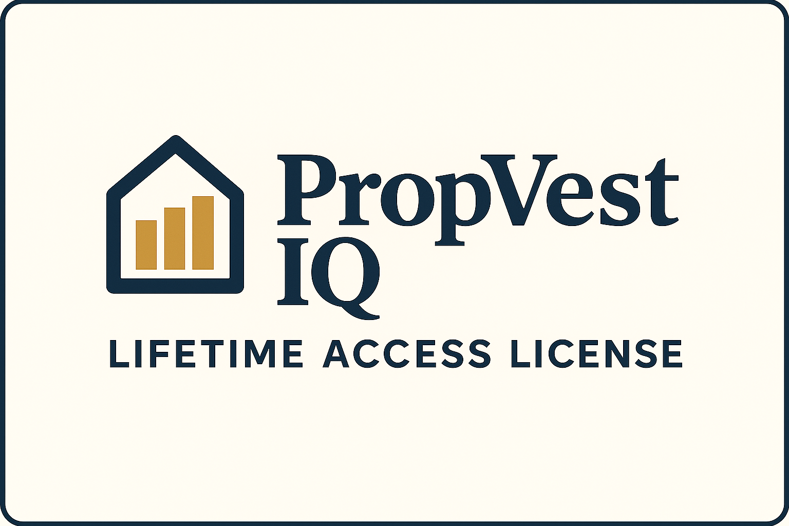 PropVest IQ – Rental Property Analysis Software (Lifetime License)