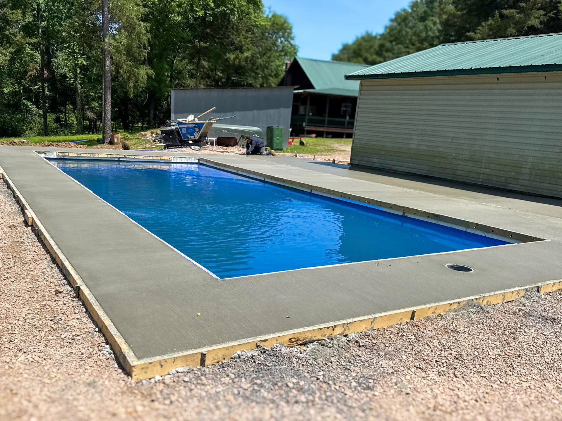 Beautiful Backyard Swimming Pool including Installation and Concrete in Joplin, MO