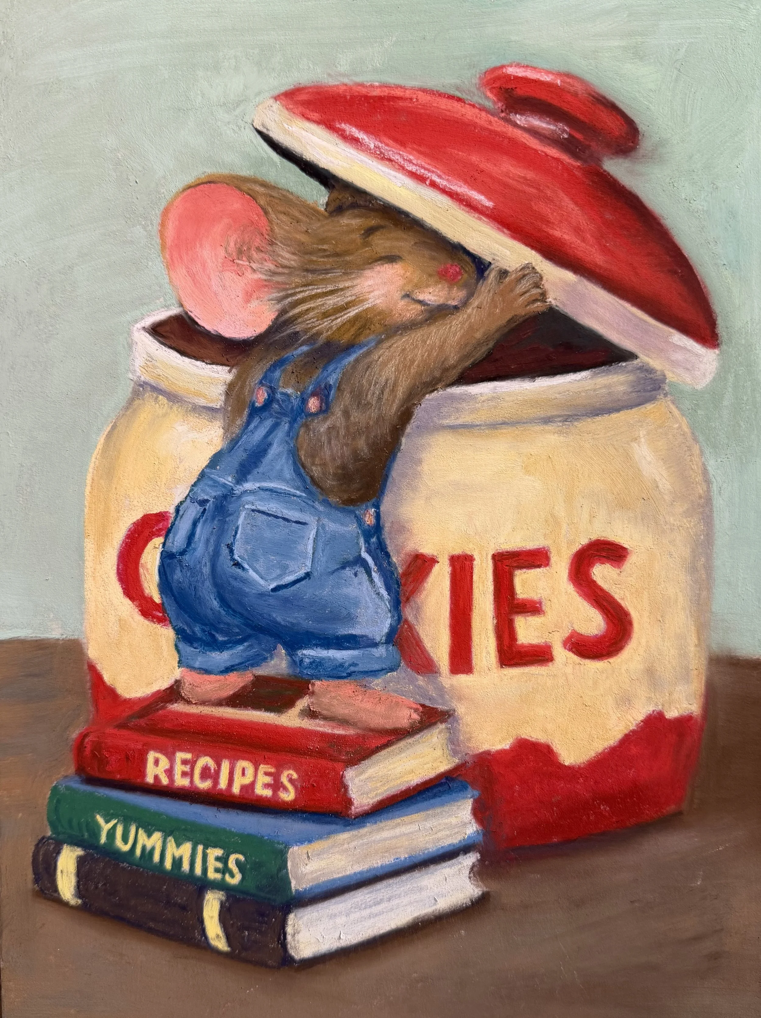 ANDREA STUTESMAN ~ If You Give a Mouse a Cookie, 12 x 9 - "Reading multiple books to my grandchildren, this was one of my favorites.  Pushing limits is my grandkids specialty."