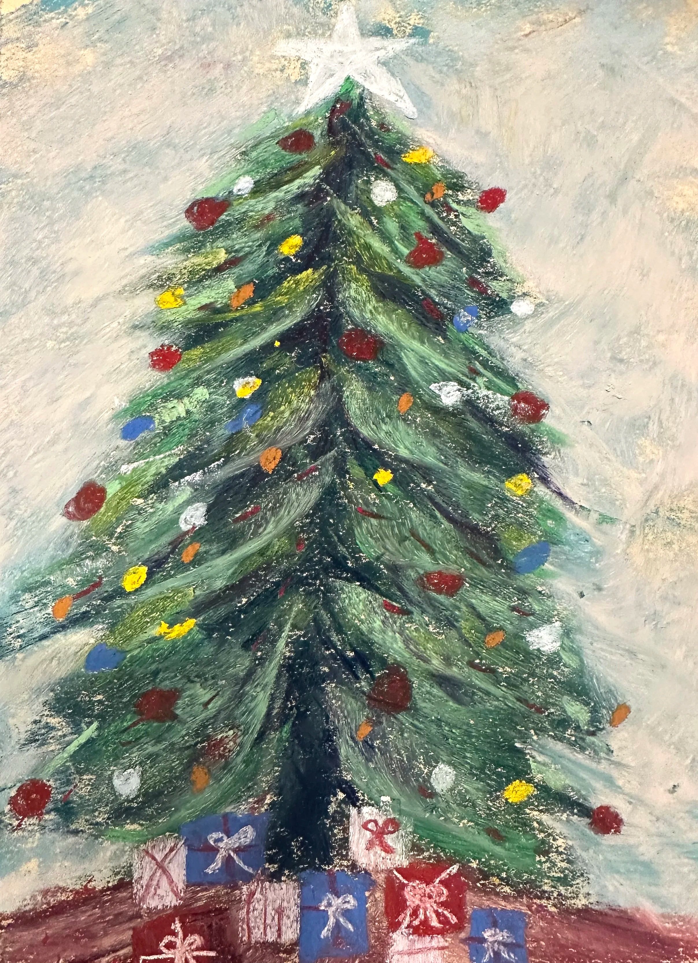 KAREN KNAUB ~ 10 x 6 - "Merry Christmas to all!"