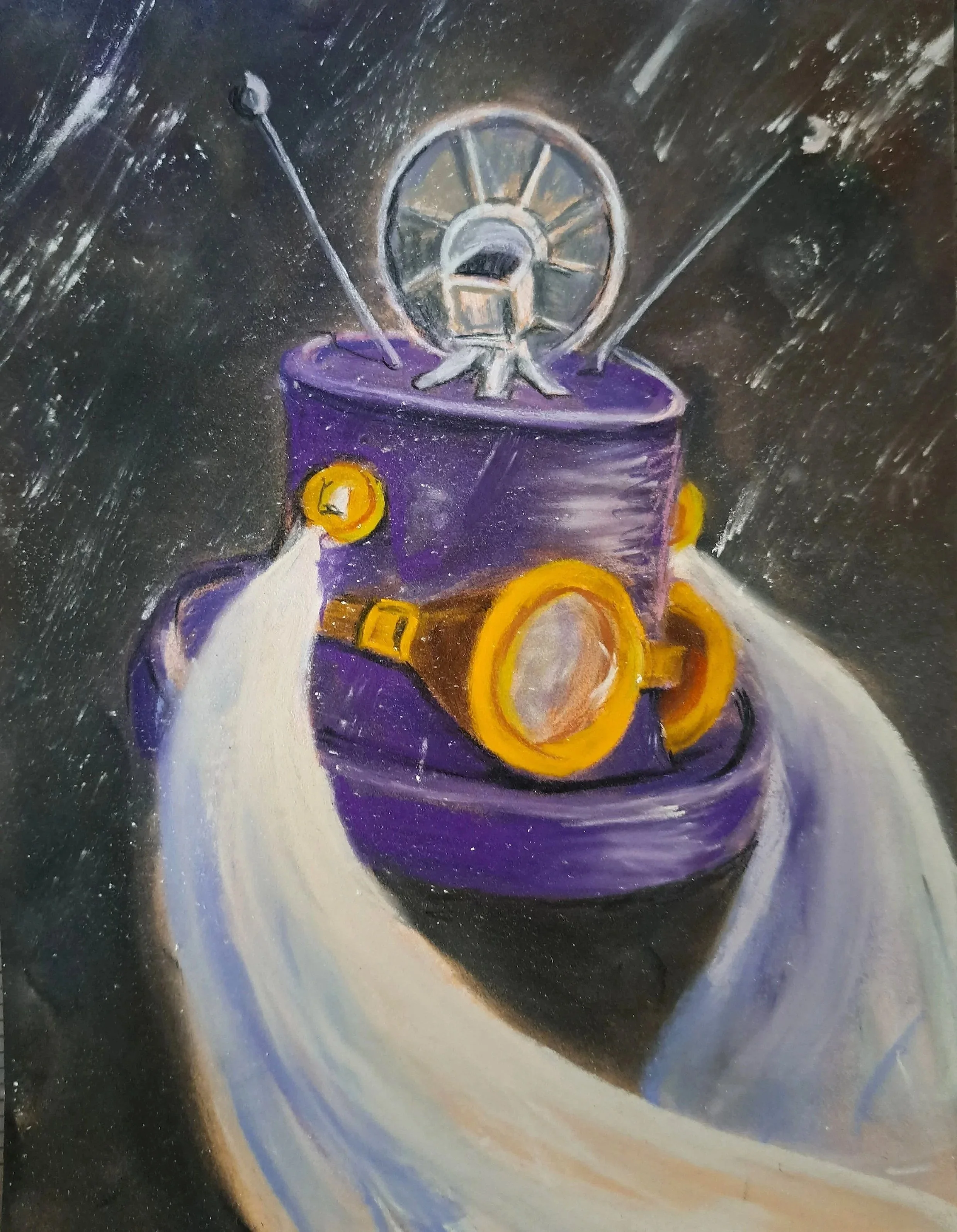  CLAIRE BENTON ~ Steam Punk, 9.5 x 7", on buttercup Pastelmat - Riverview, FL