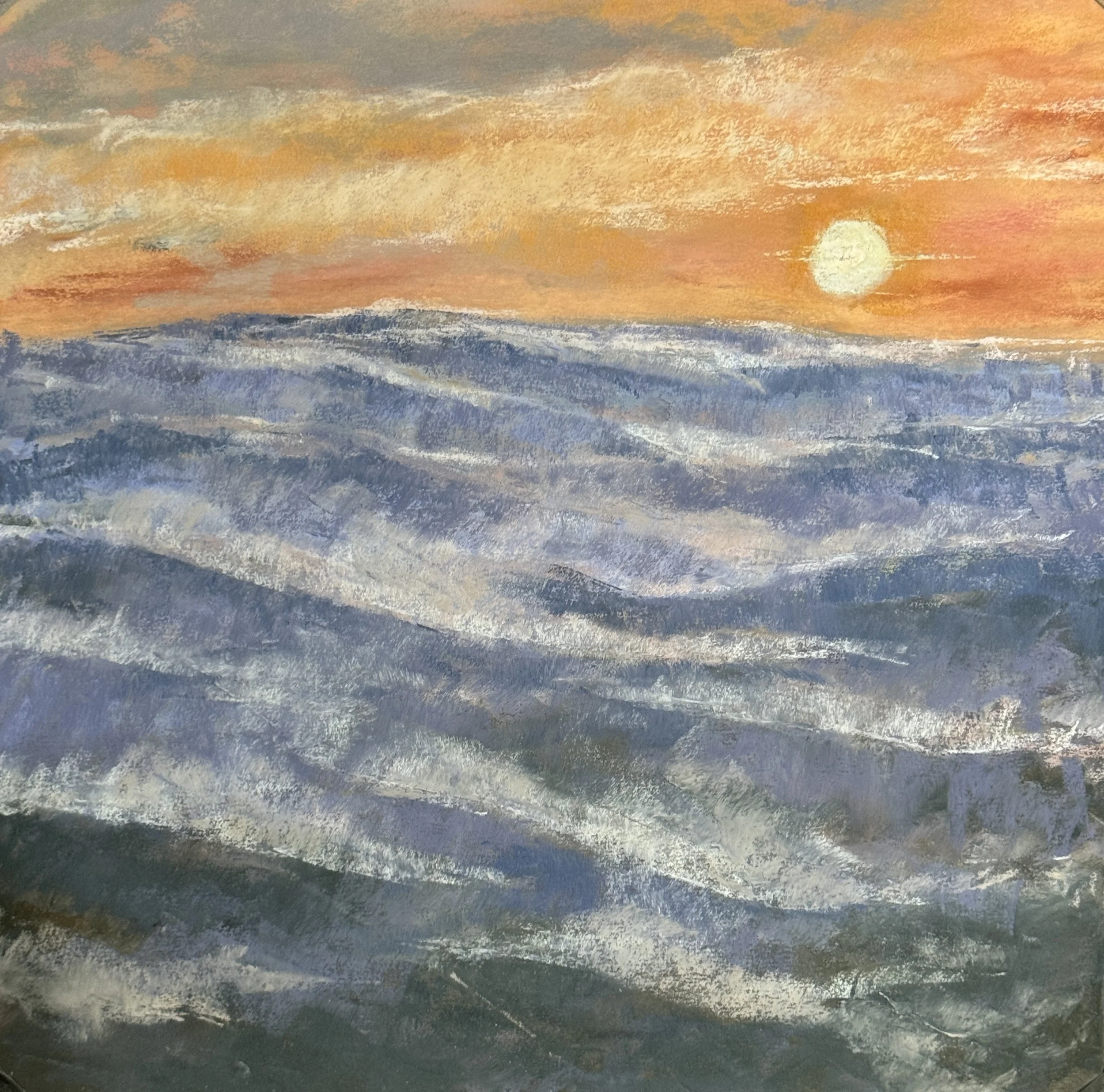WILL EVANS ~ Ever Changing Views, 12 x 12, Uart 400x Terry Ludwig - "When we moved from Charleston, we knew that a house or lot with a view was a requirement. The journey took a few years and many weekend trips to satisfy the search. The western view