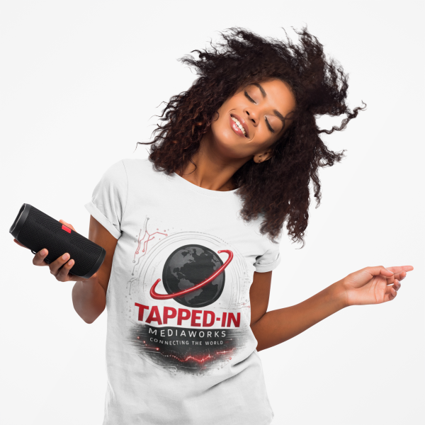 Tapped-In Mediaworks T‑Shirt — Connecting the World Logo Tee