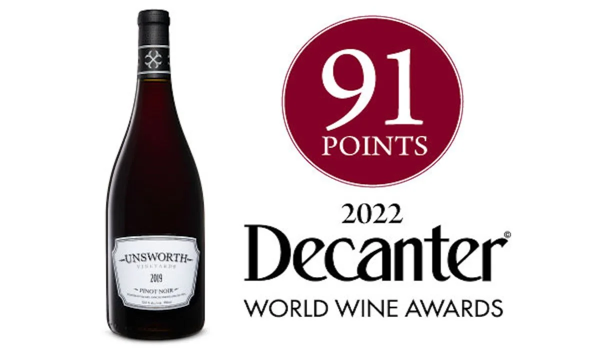 Unsworth Earns High Praise in the 2022 Decanter World Wine Awards