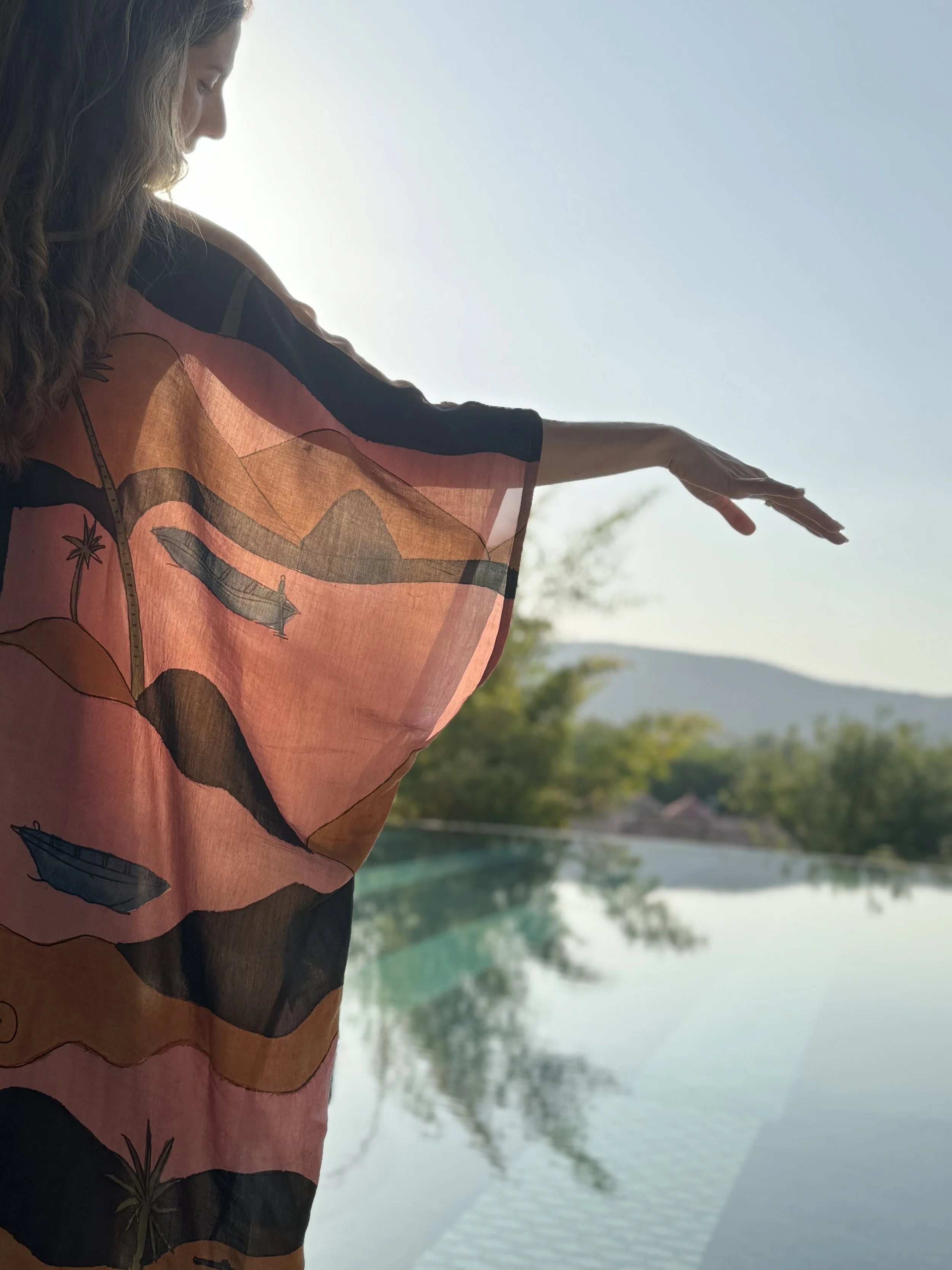 Saundarya Kaftan - Safron Dunes