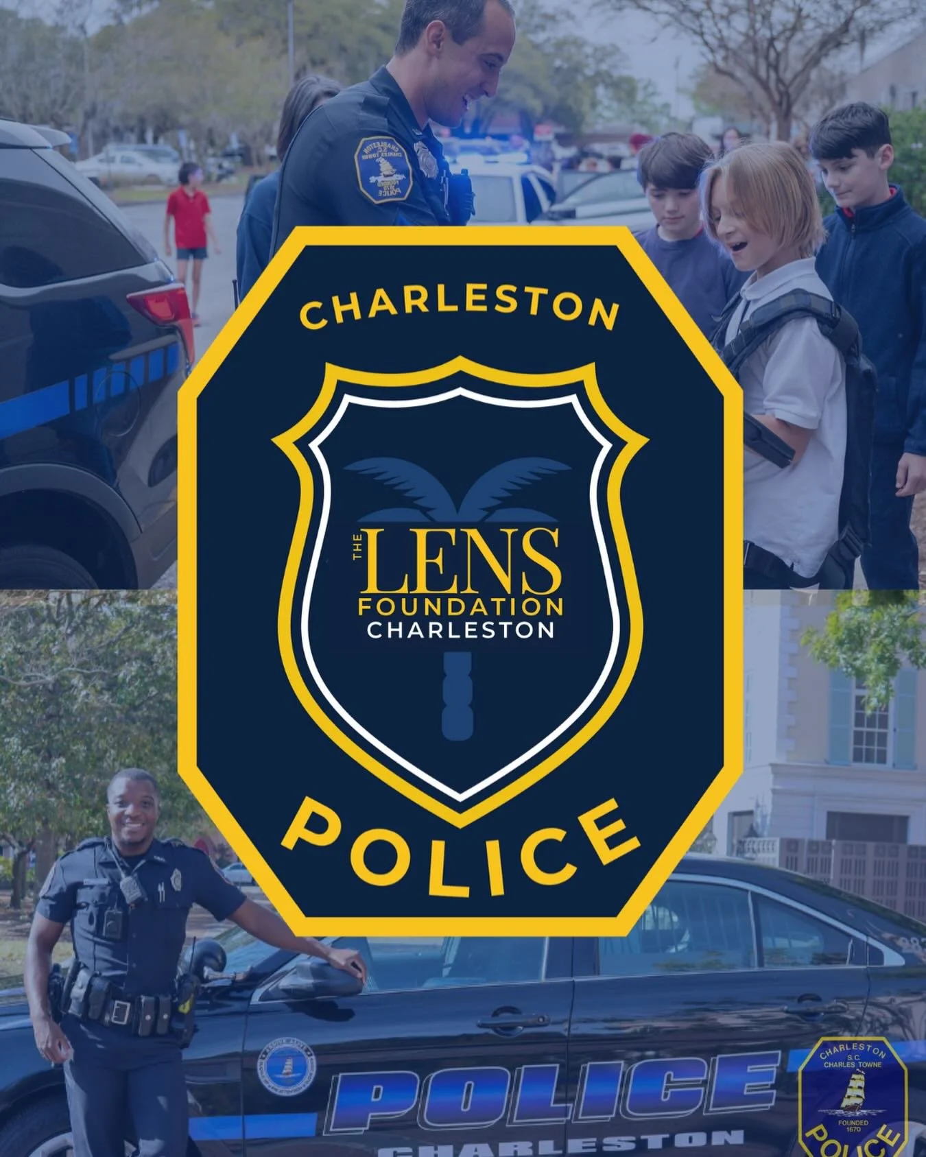 Fresh look, same mission. Our updated logo reflects our continued partnership with the @charlestonpolicedepartment and our commitment to building safer, stronger communities!

#chs #CharlestonPD #thelensfoundation #charleston