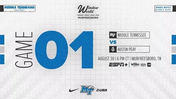 Season Opener Preview: MTSU vs. Austin Peay