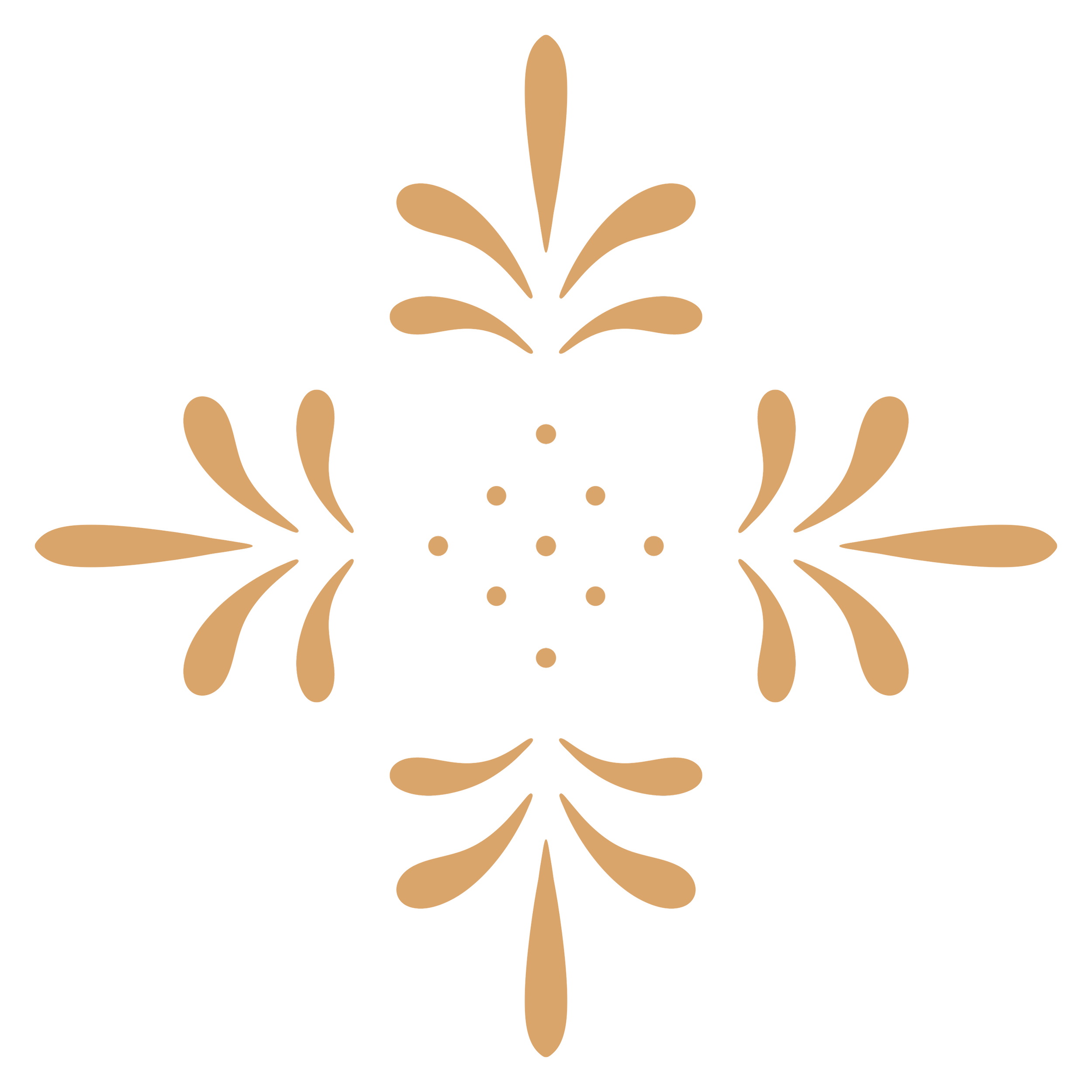 Decorative golden symbol used as a brand element for intuition medicine and energy healing.