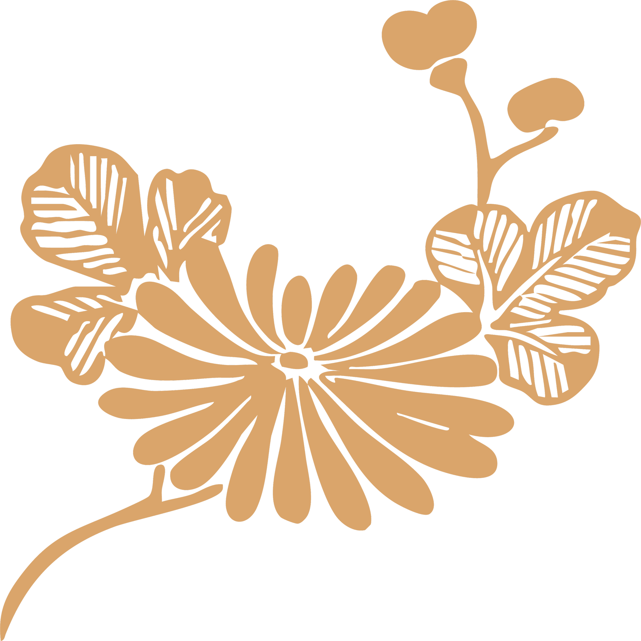 Botanical floral symbol representing alignment and balance in holistic healing practices.