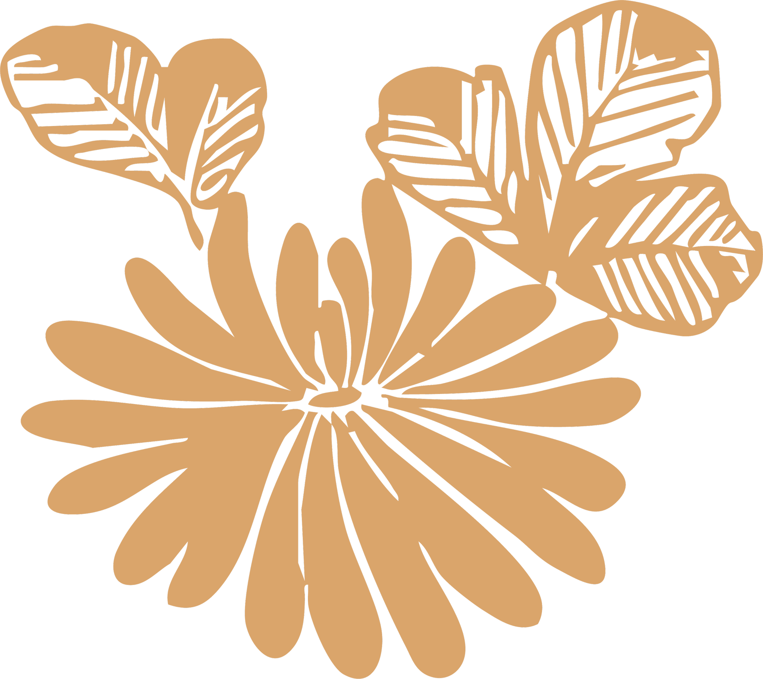 Decorative botanical flower illustration.