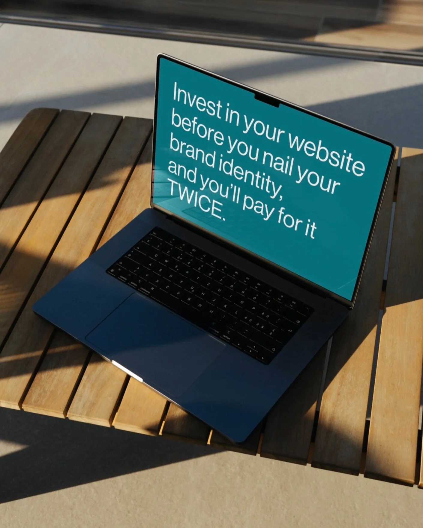 For the love of your accountant&rsquo;s sanity and the amount of disposable cash you have for holidays to Ibiza, PLZ do it the right way round.

Website designers don&rsquo;t include branding in their service automatically.

Website design is a compl