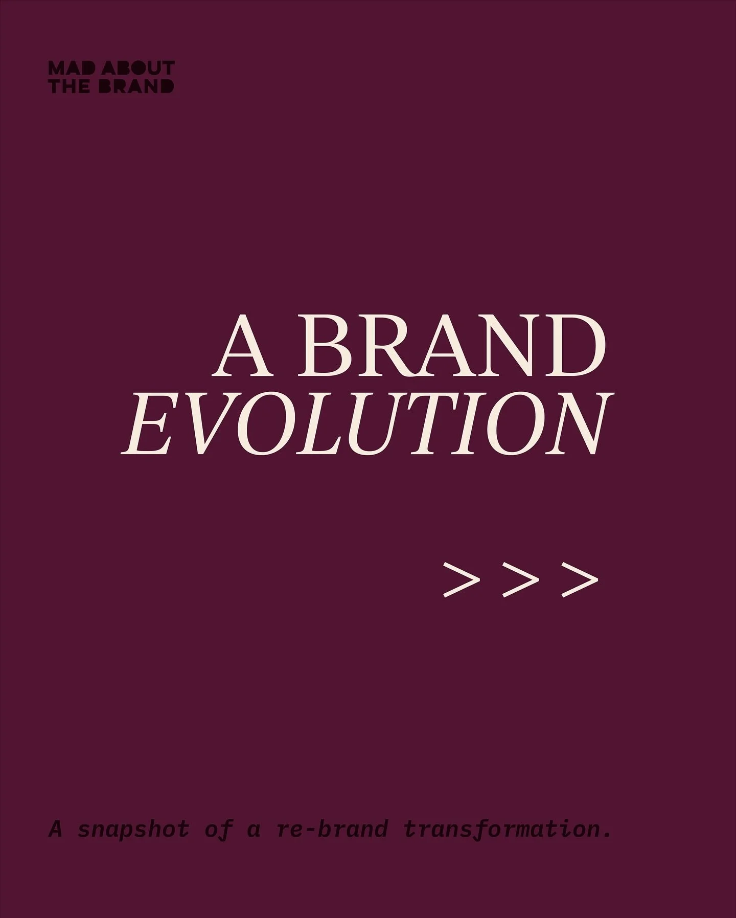 A rebrand is so much more than a new logo - it&rsquo;s about creating the conditions for growth, with a platform that shapes how clients, partners and investors see you, and want you ✨

(This is why I&rsquo;ve rebranded the rebrand - and we&rsquo;re 