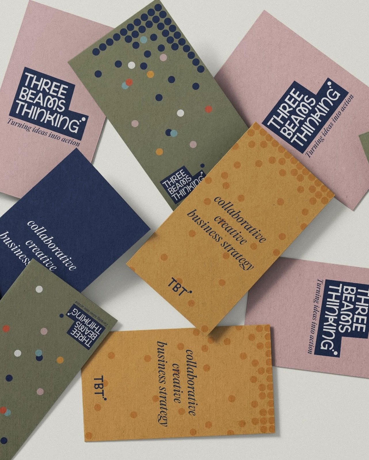 The best bit of a branding project is when we start bringing everything to life and getting it out into the world.

For Sophie @threebeamsthinking this is getting business cards printed and OMG swipe to see the cake her Mum made!!

Best launch cake I