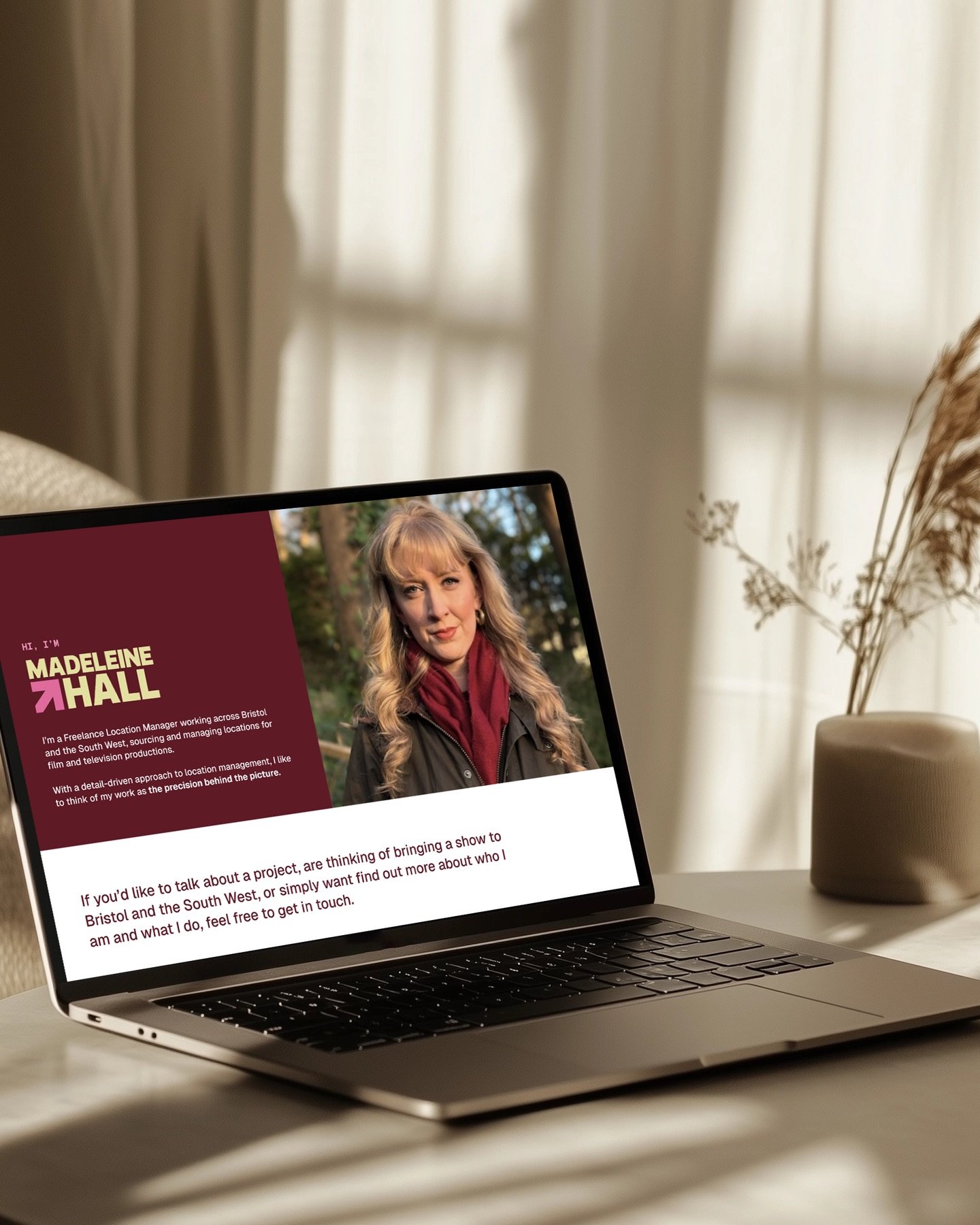 Meet Madeleine Hall:
 Location Manager. Head of Department by 28.

A rising name in TV production, already operating at the top of her game.

In Maddie&rsquo;s industry, no one really has a brand&hellip; and that&rsquo;s exactly why she wanted one.

