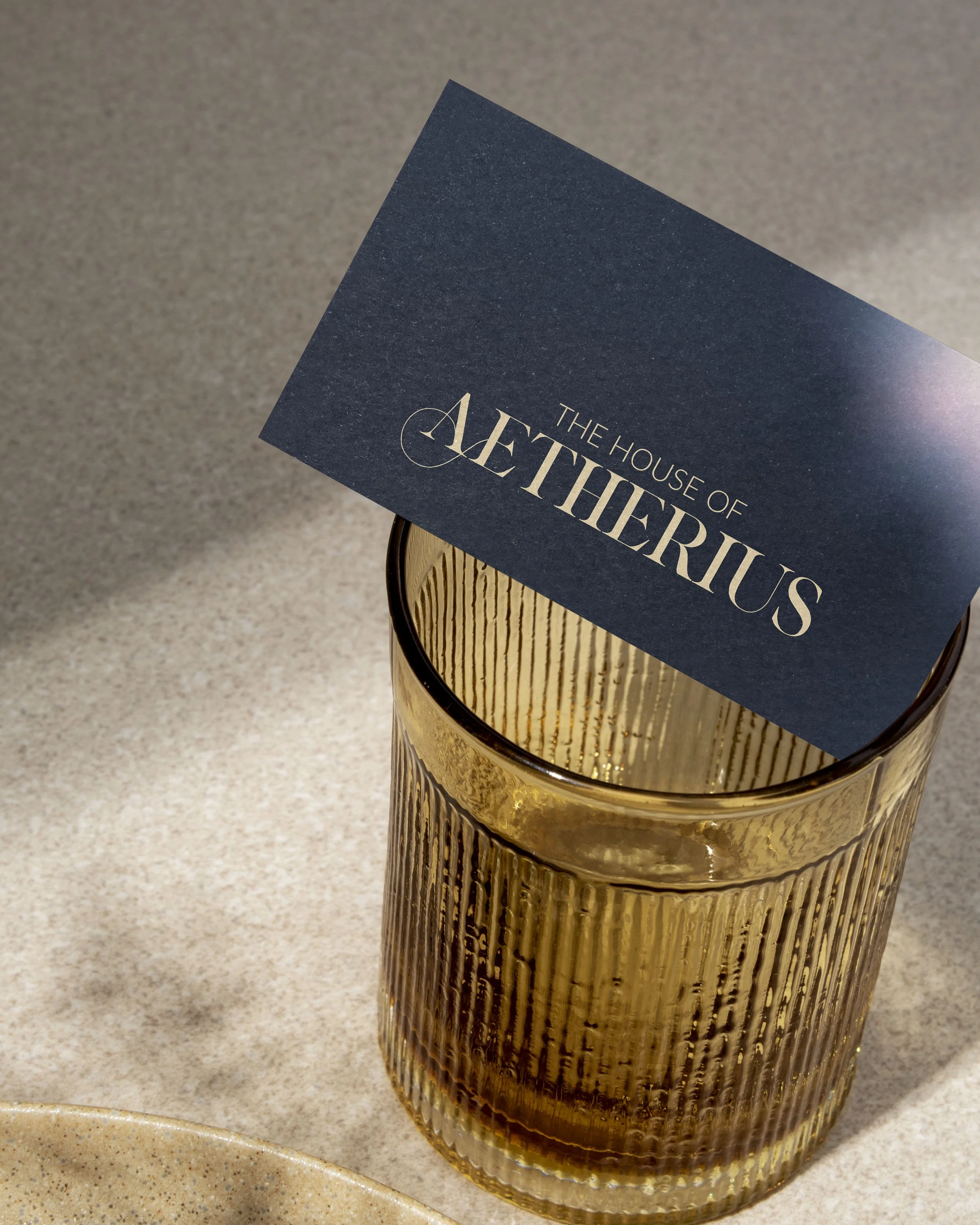 Sound therapy logo design on business card mockup