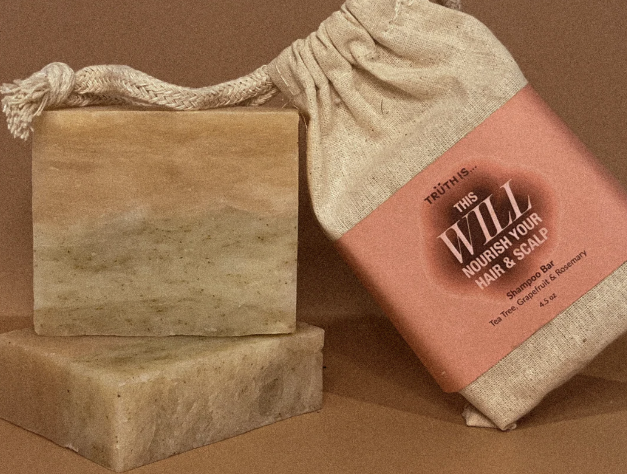 An image of Truth Is Organics shampoo lotion bar