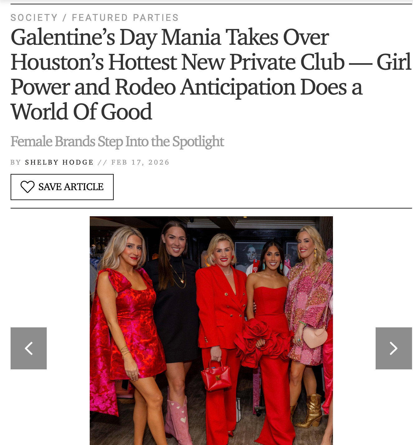 PAPERCITY Galentine’s Day Mania Takes Over Houston’s Hottest New Private Club