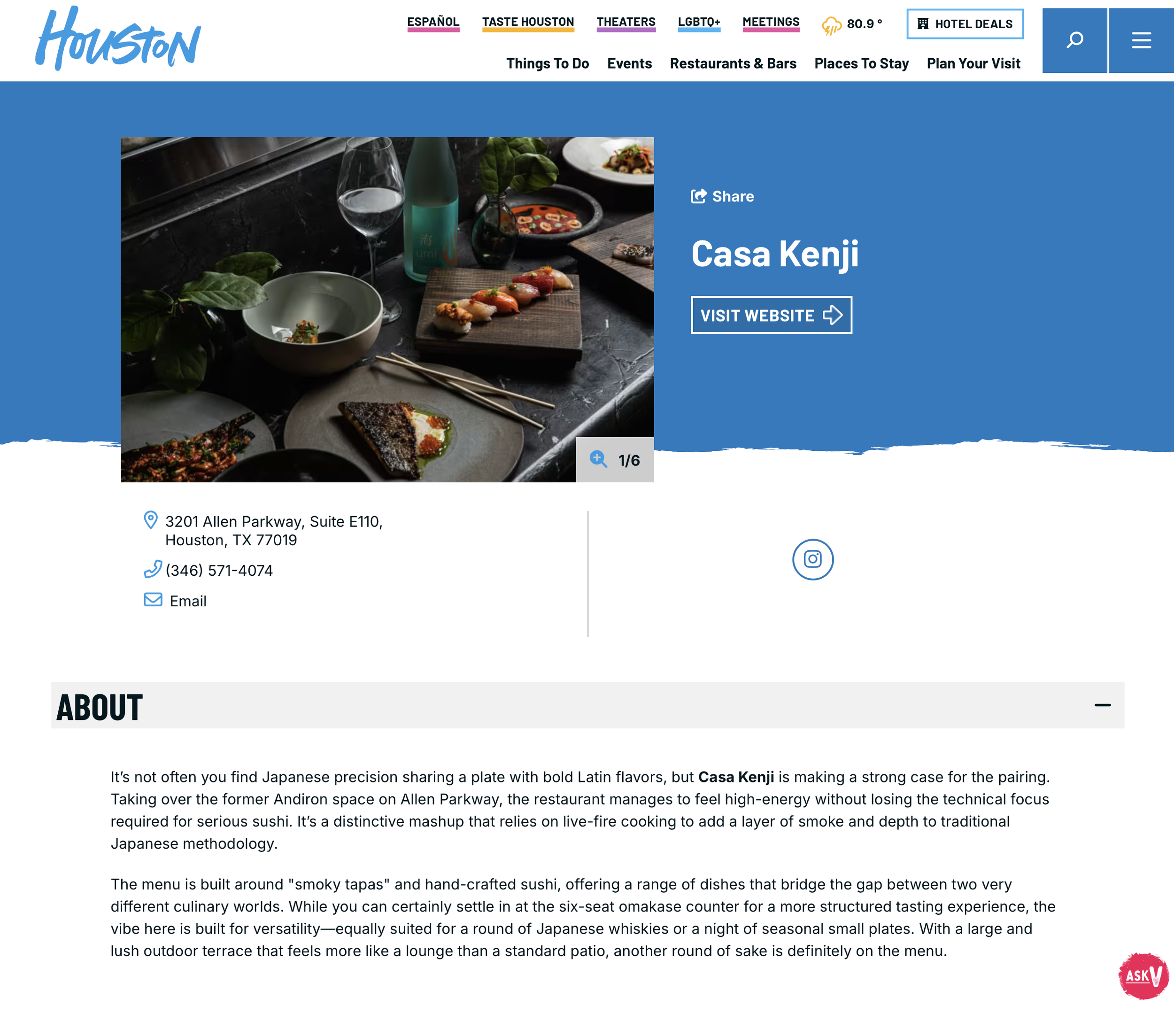 VISIT HOUSTON Casa Kenji Review
