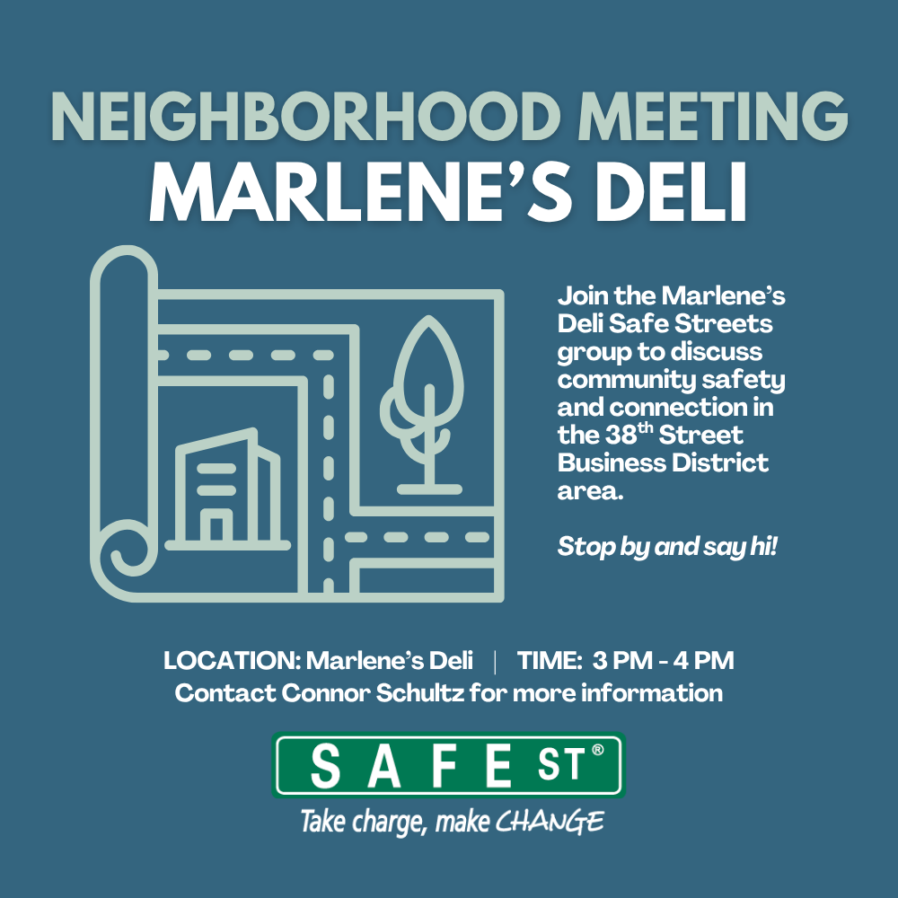 Neighborhood Meeting--Marlene's Deli