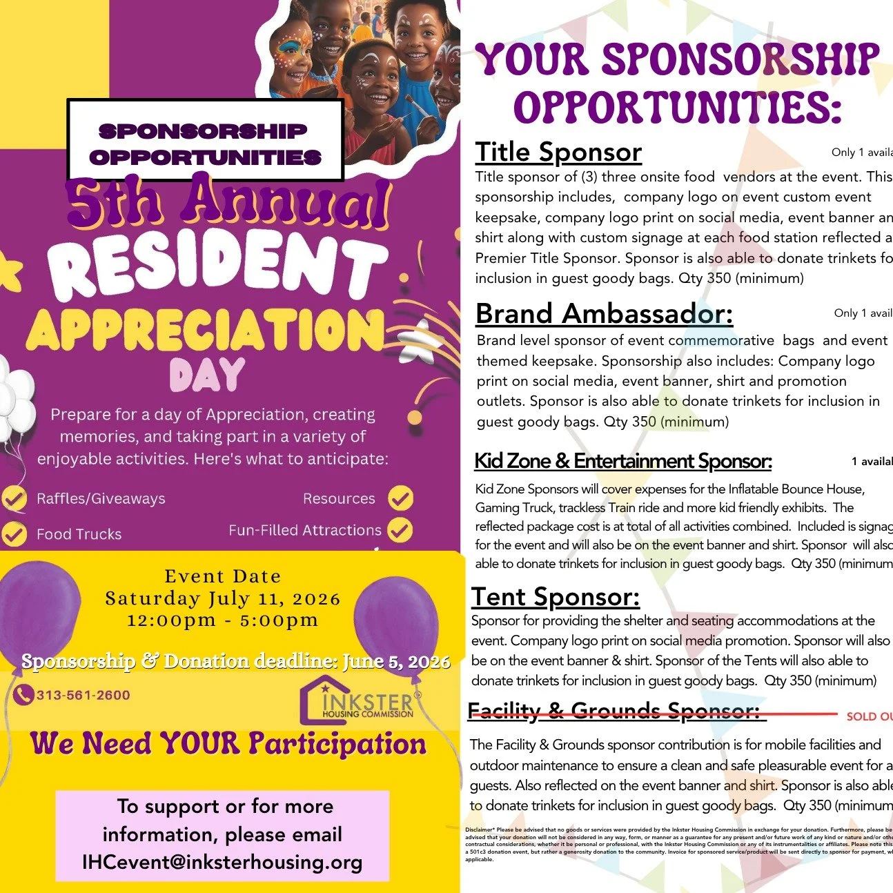 We&rsquo;re excited to announce our 5th Annual Resident Safety &amp; Appreciation Day&mdash;a special event dedicated to celebrating our community while promoting safety, connection, and fun for all ages. To make this day impactful and memorable, we 