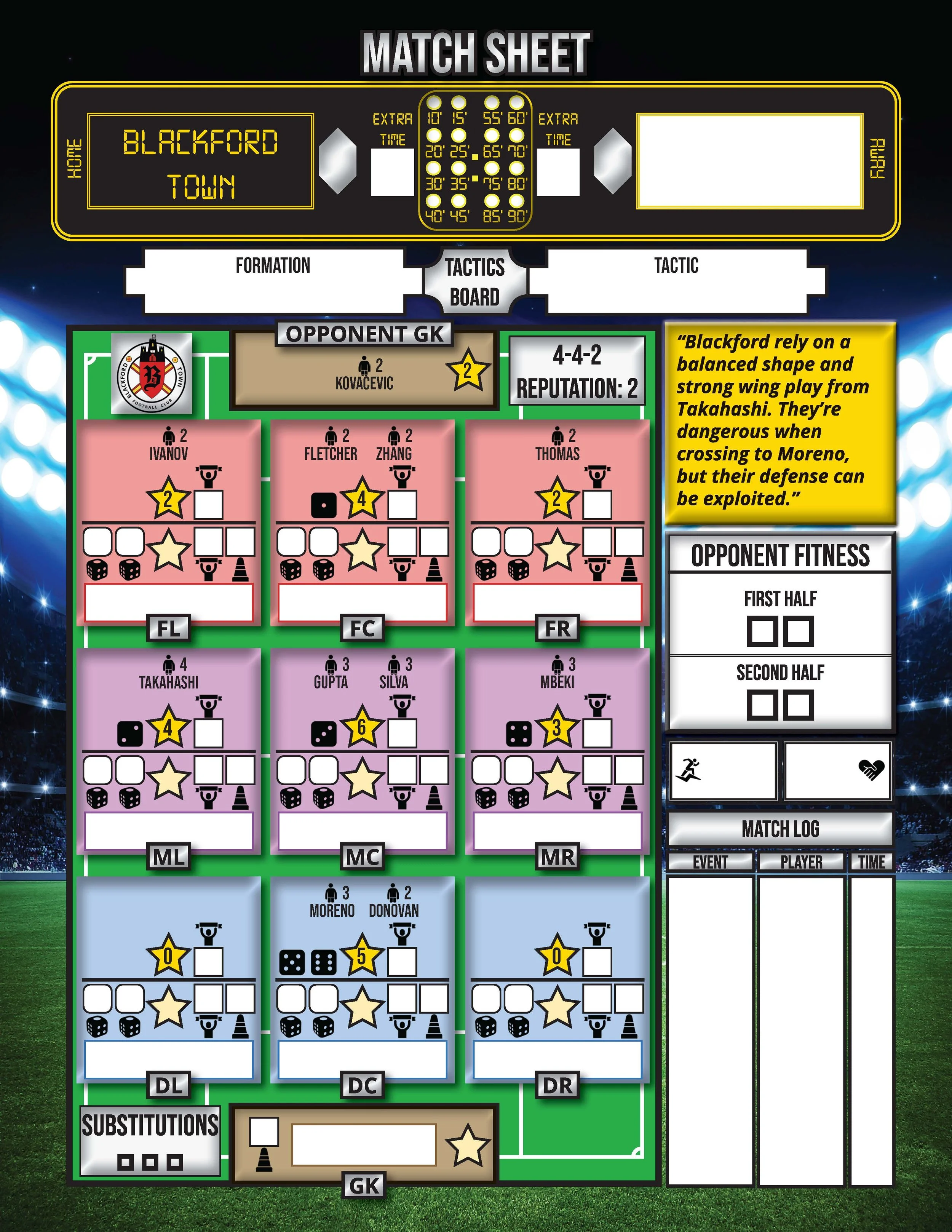 Up the Table Base Game
